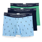 Polo Ralph Lauren 3 pack Boxer Trunks - Navy/Pistachio/Blue