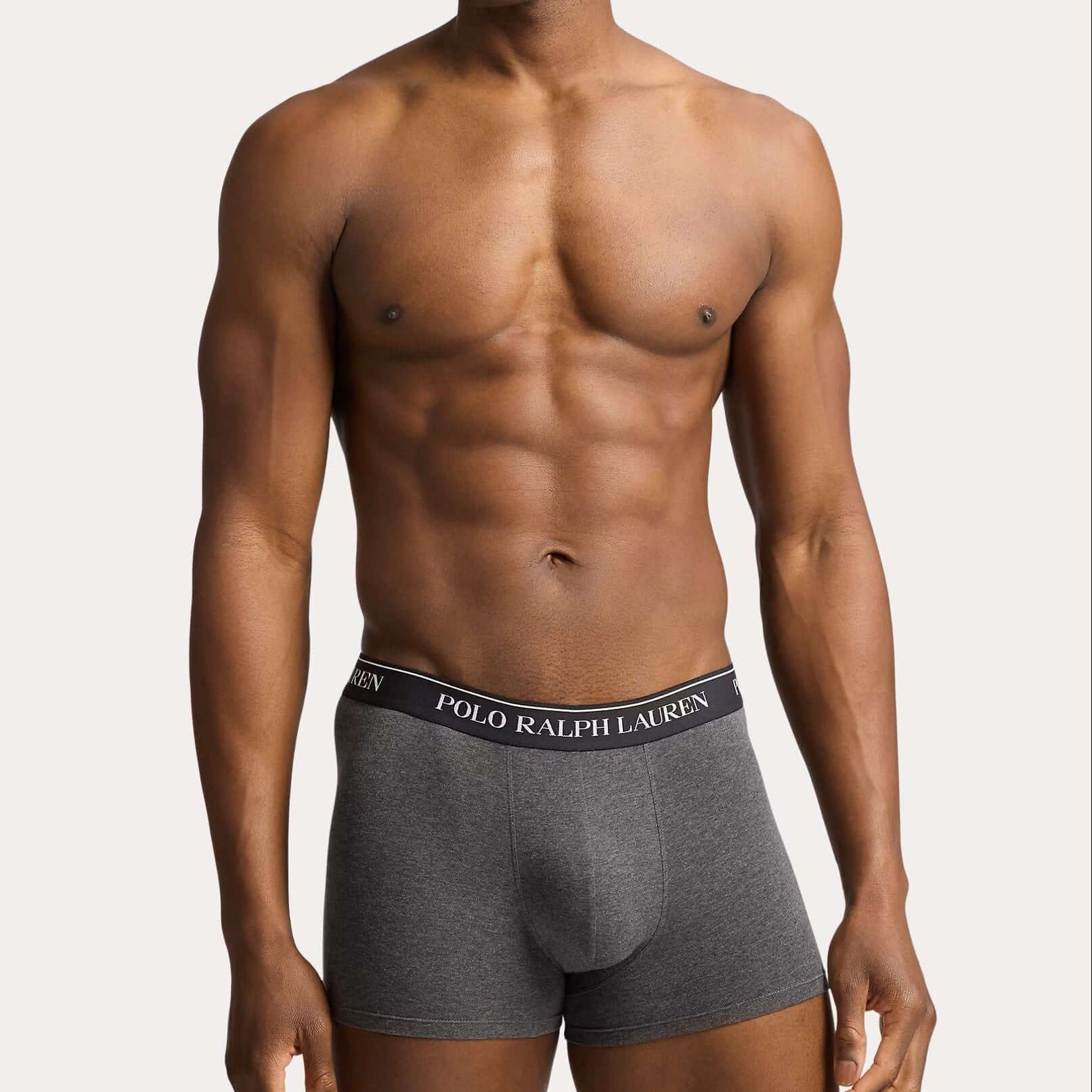 Polo Ralph Lauren Three-Pack Stretch Cotton Boxer Briefs - Black/Heather/Pistachio