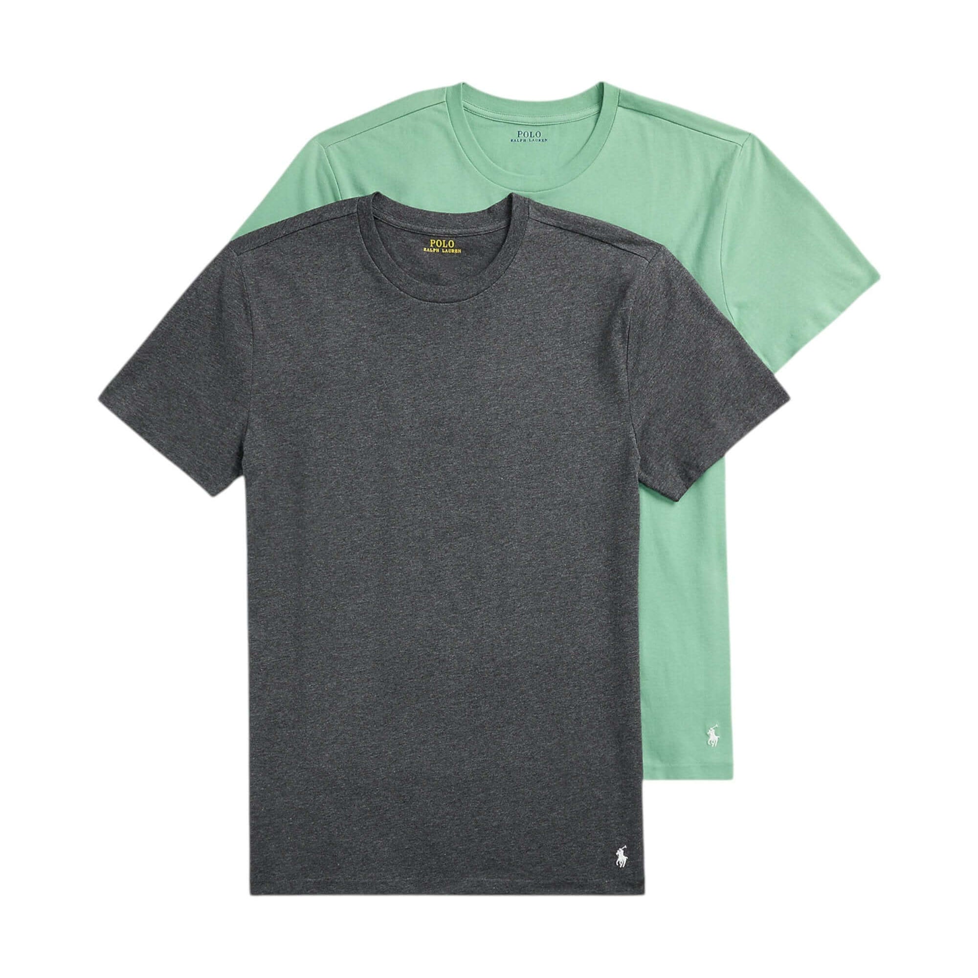 Polo Ralph Lauren Crewneck 3 Pack T-Shirts - Black Heather / Pistachio / White