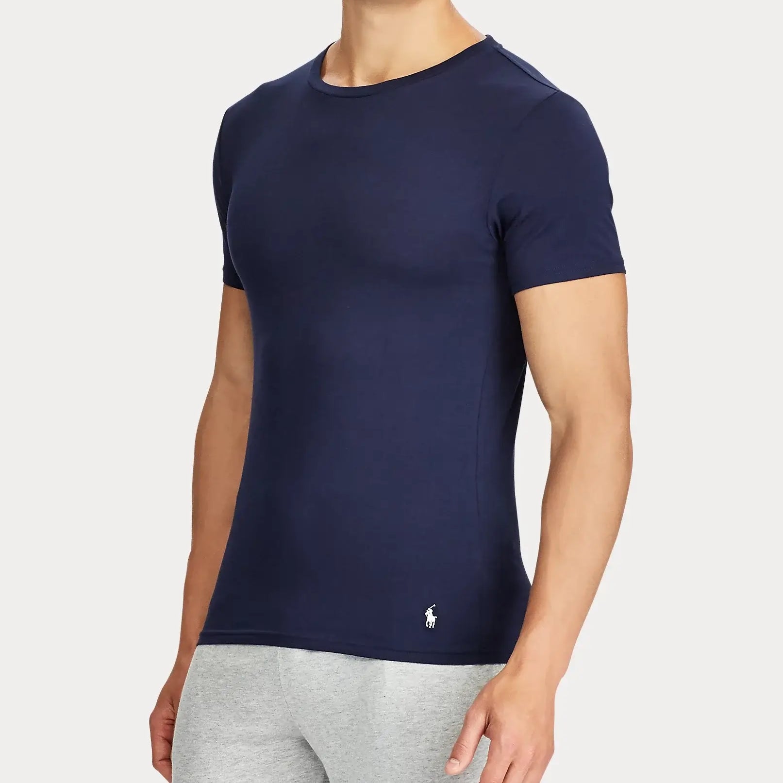 Polo Ralph Lauren Classic Crew Neck 2 Pack T-Shirts - Cruise Navy