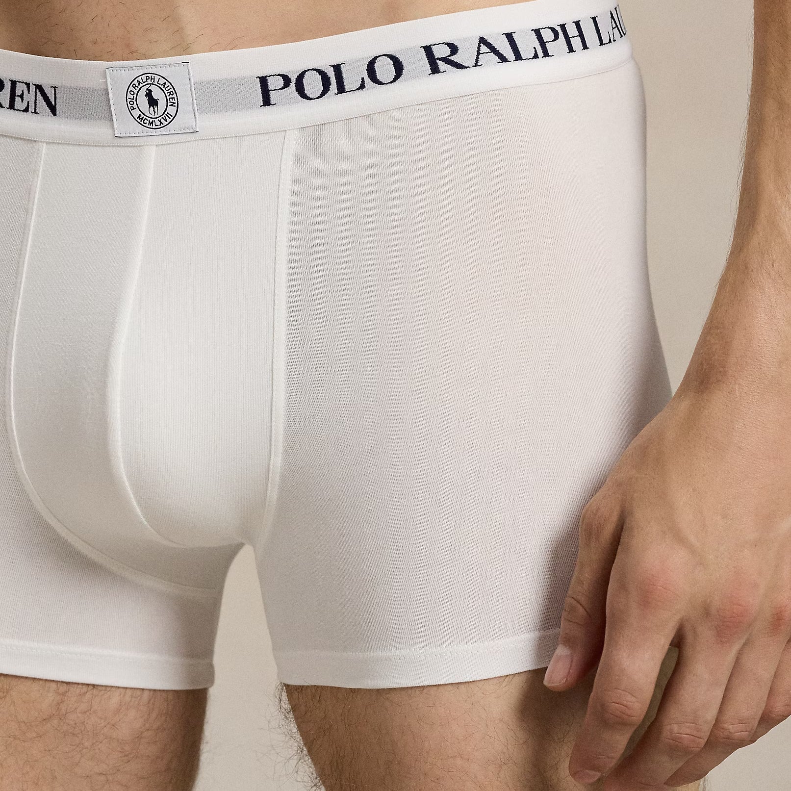 Polo Ralph Lauren Men's Trunk Boxers 3-Pack – Oxford Blue/White/Classic Navy