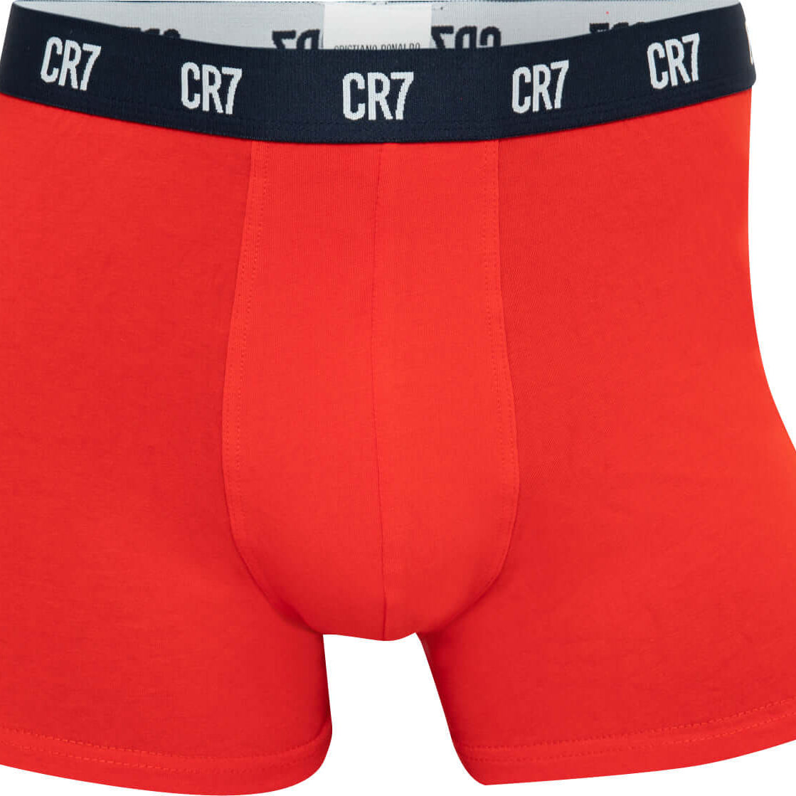 CR7 3-Pack Men's Cotton Fashion Trunk - Grey / Red /Navy