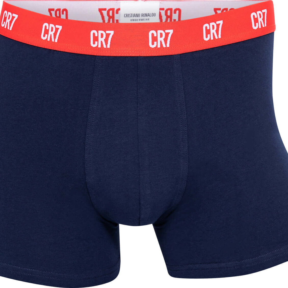 CR7 3-Pack Men's Cotton Fashion Trunk - Grey / Red /Navy