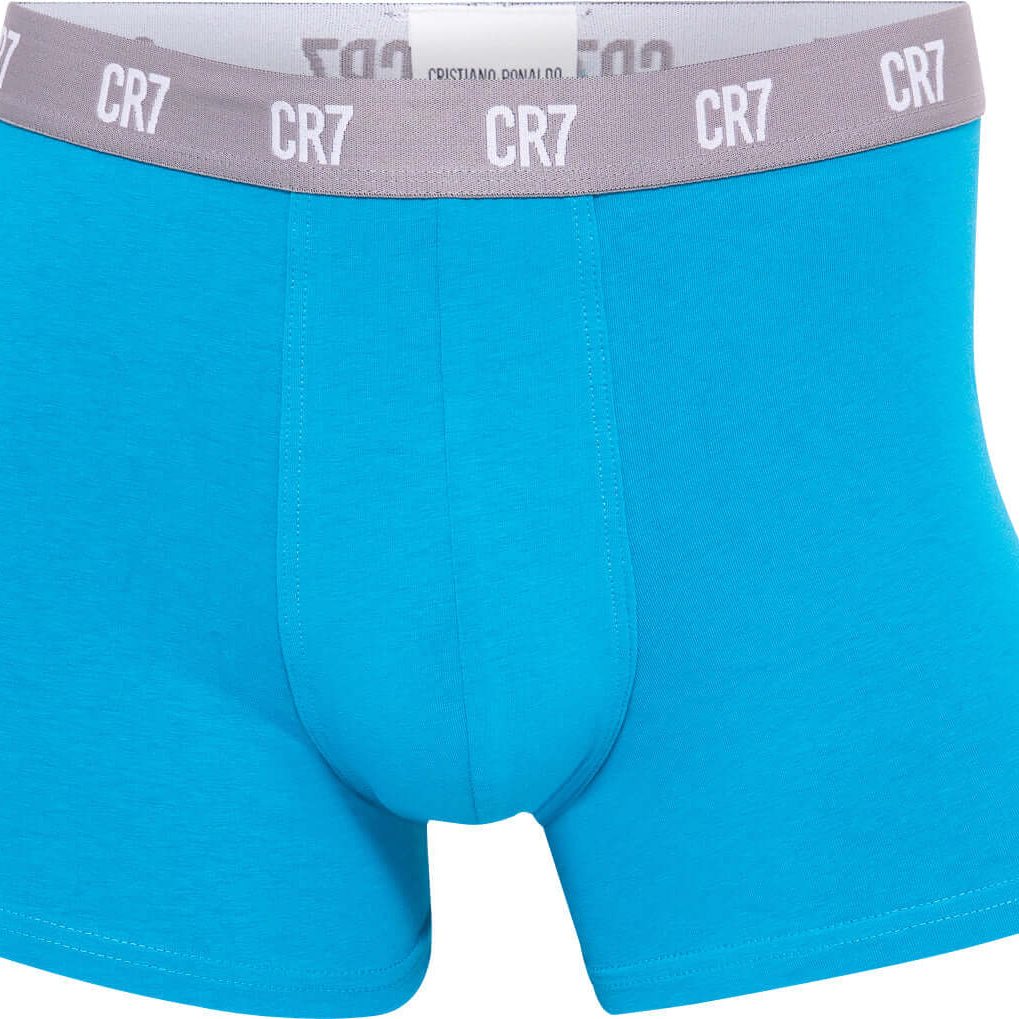 CR7 3-Pack Men's Cotton Fashion Trunk - Navy / Blue / Light Blue