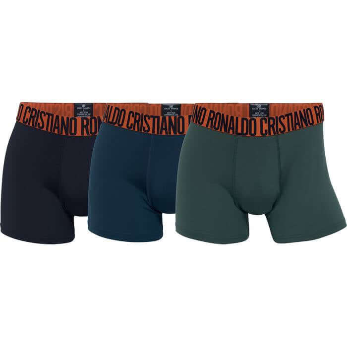 CR7 Men's 3 Pack Microfiber Performance Trunks - Multicolor