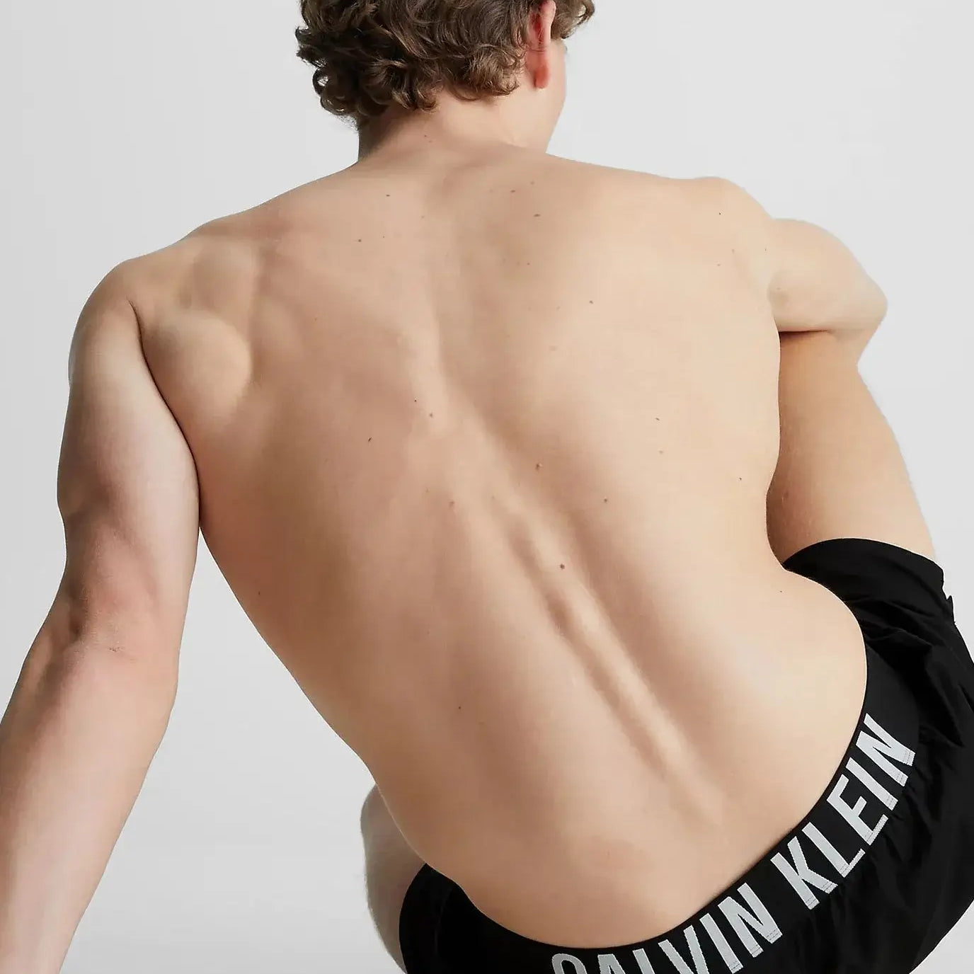 Calvin Klein 2 Pack Slim Fit Woven Boxers, Intense Power Black / Blue