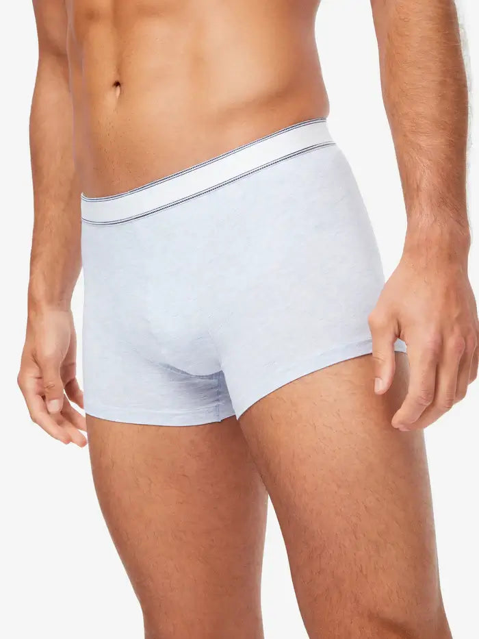 Derek Rose Men's Ethan Micro Modal Stretch Boxer Briefs - Blue