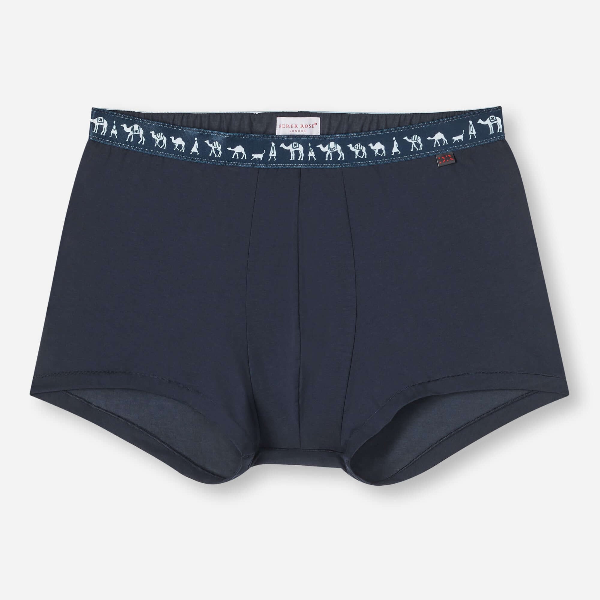 Derek Rose Men's Boxer Briefs Band 62 Pima Cotton Stretch Navy
