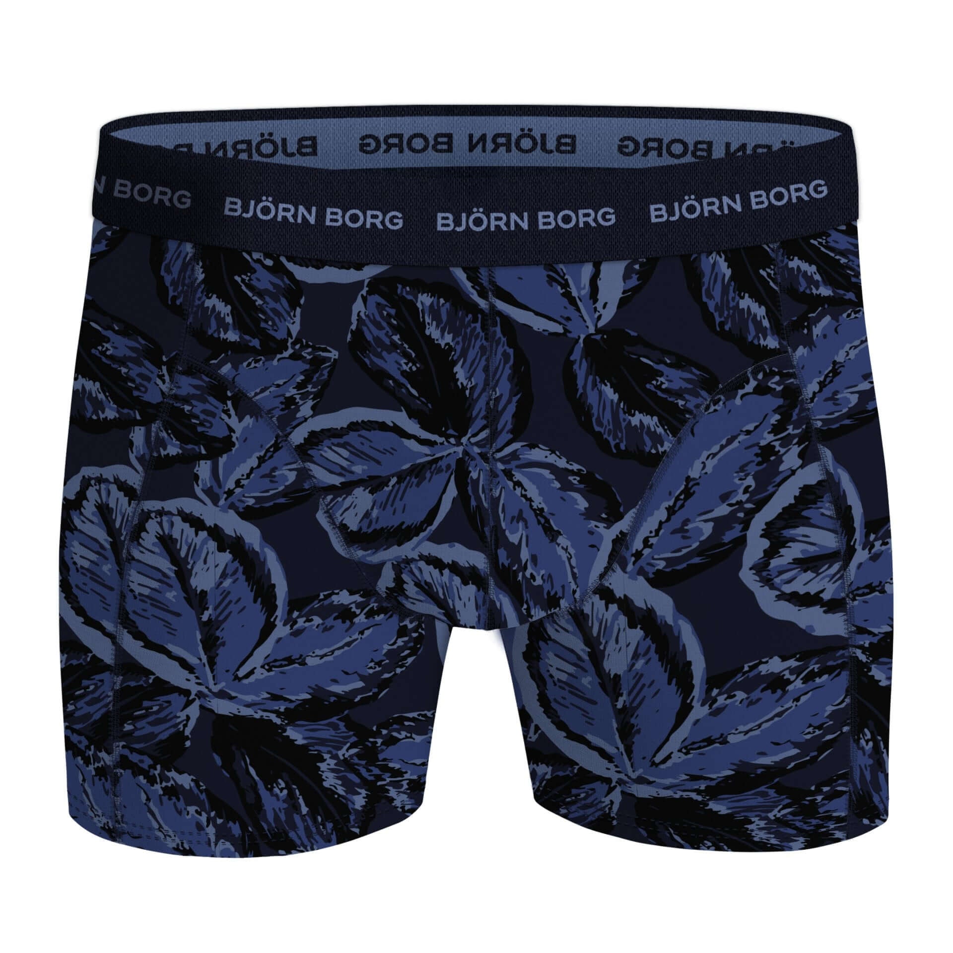 Bjorn Borg Cotton Stretch Boxer Trunks 3 Pack - Olive, Blue Print