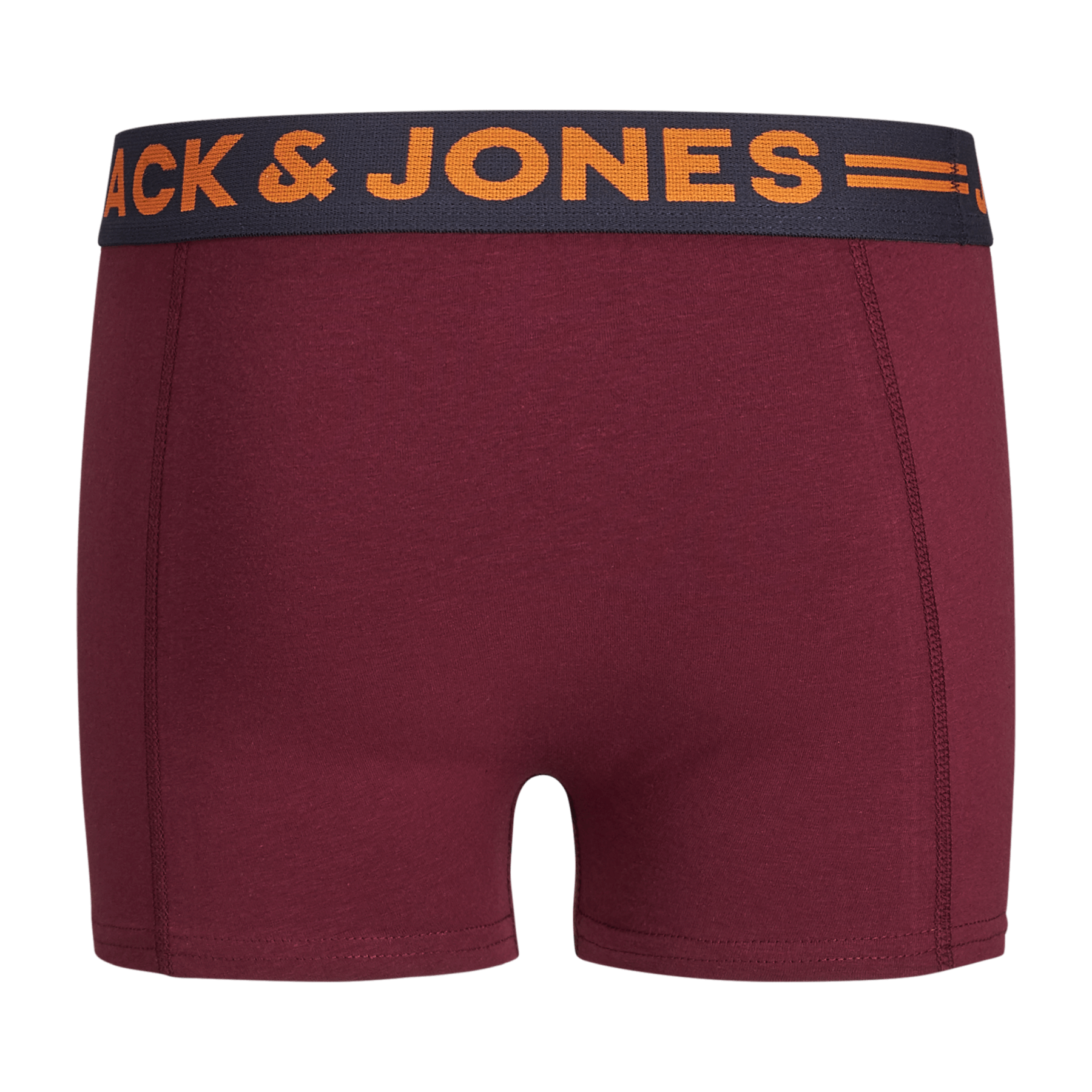 Jack & Jones Cotton Stretch Junior Junior Trunks 3 Pack - Black/Grey/Red