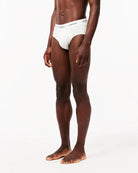 Lacoste 3-Pack Stretch Cotton Briefs - White/Black/Grey