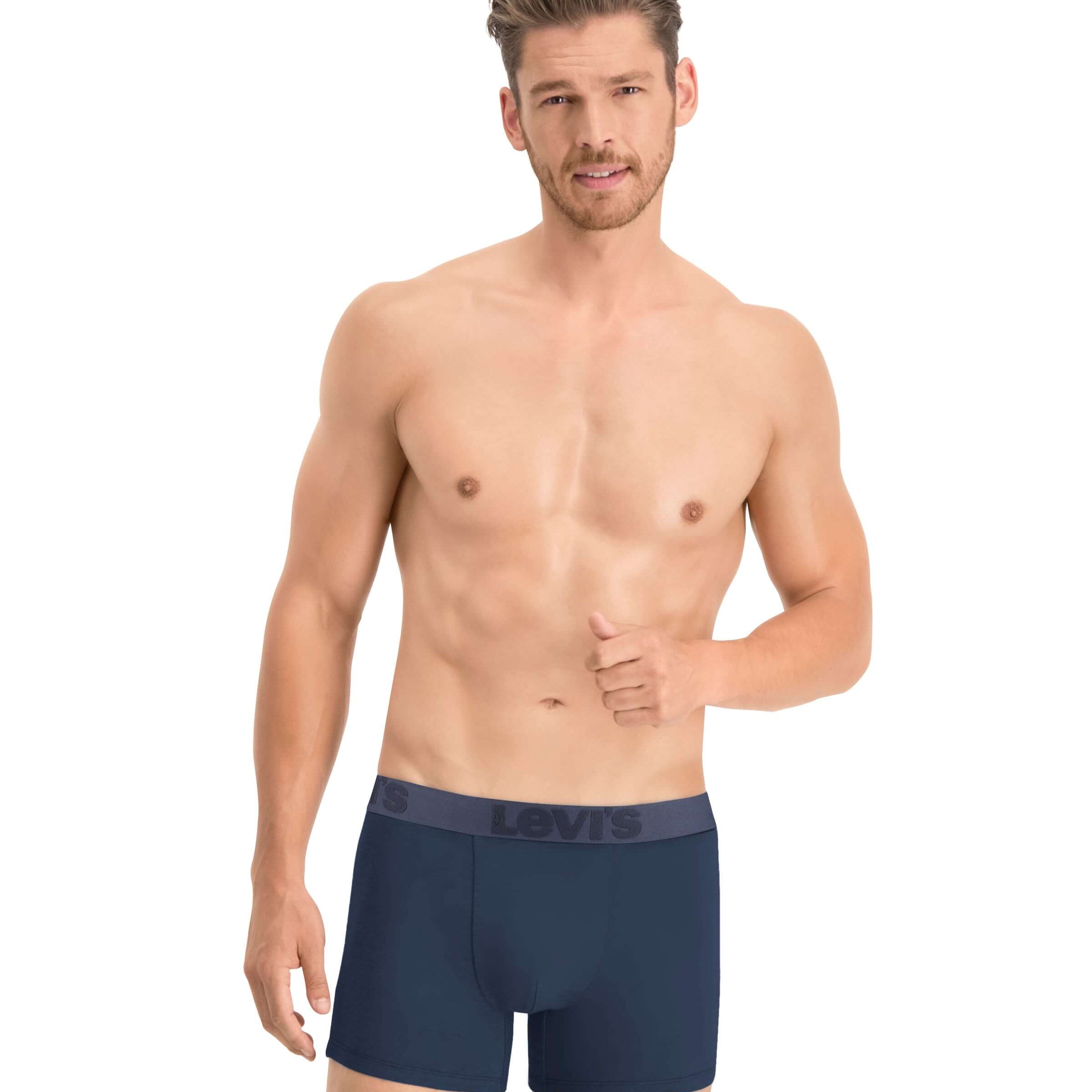 Levi's Premium Cotton Stretch Boxer Briefs - Black