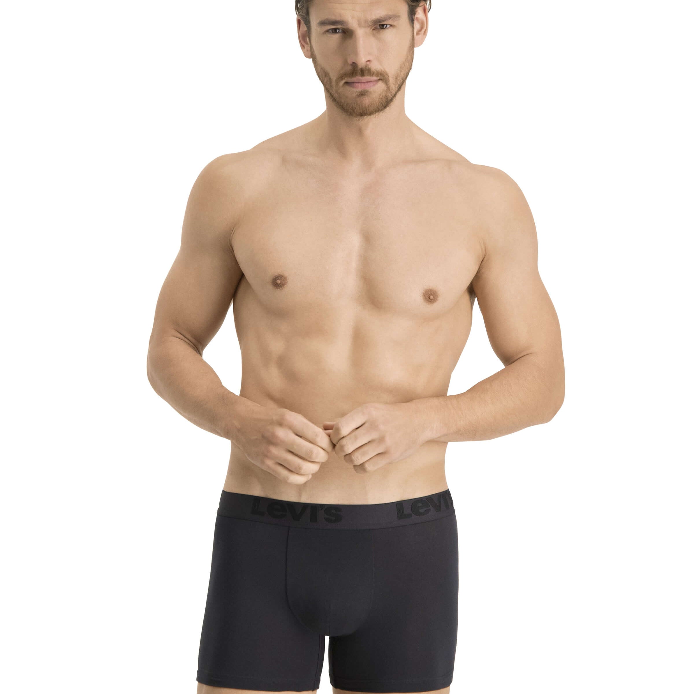 Levi's Premium Cotton Stretch Boxer Briefs - Black/Grey/White