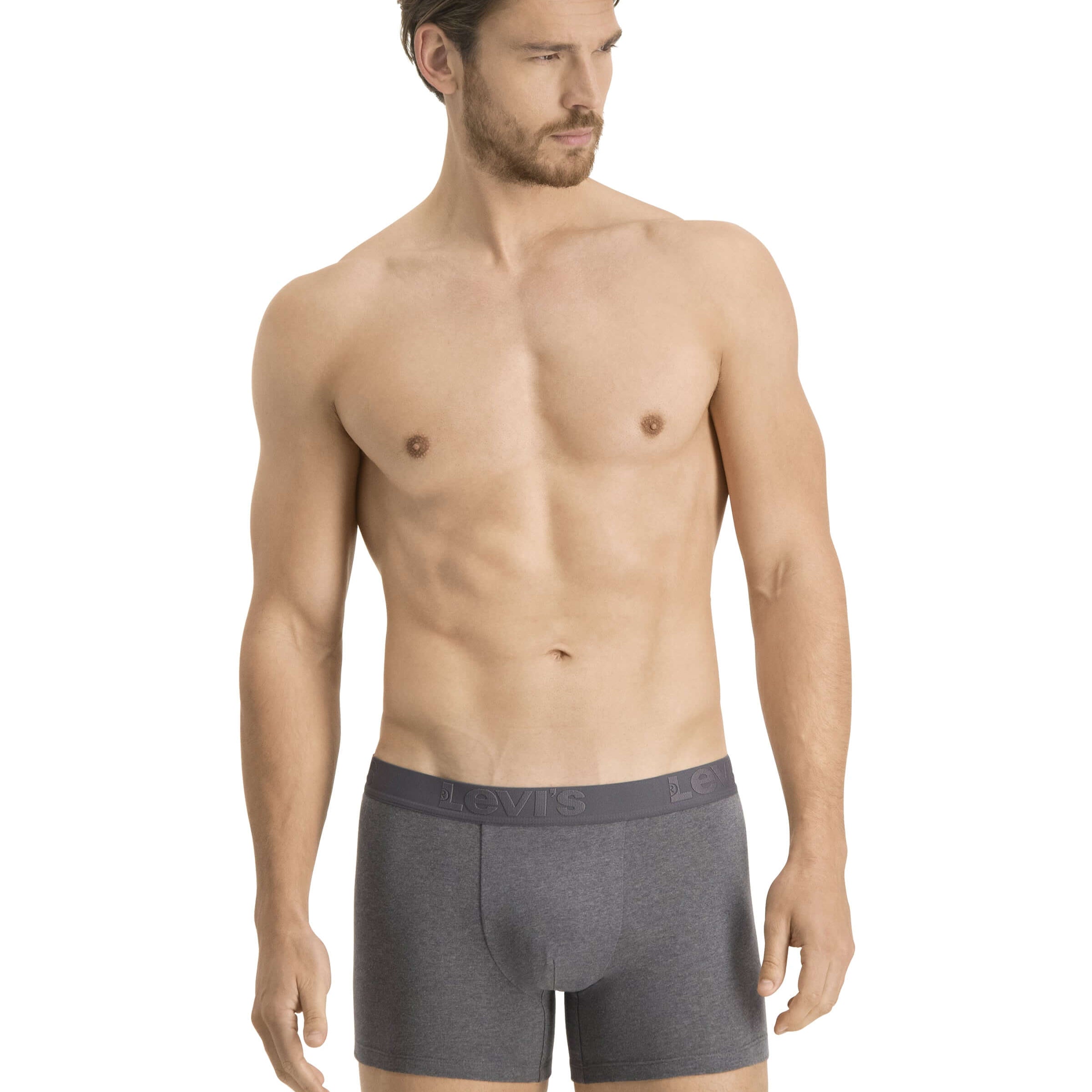 Levi's Premium Cotton Stretch Boxer Briefs - Black/Grey/White