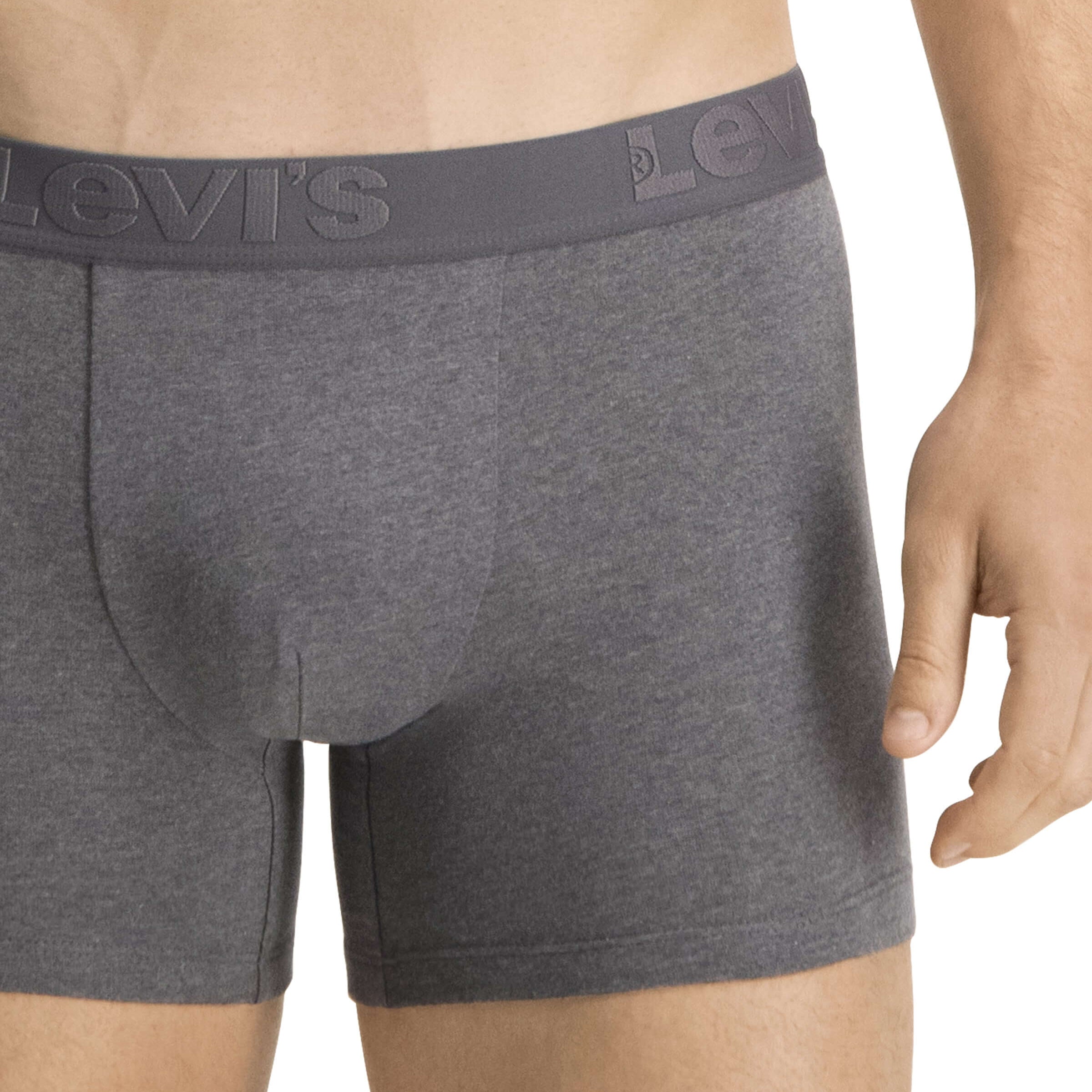 Levi's Premium Cotton Stretch Boxer Briefs - Black/Grey/White