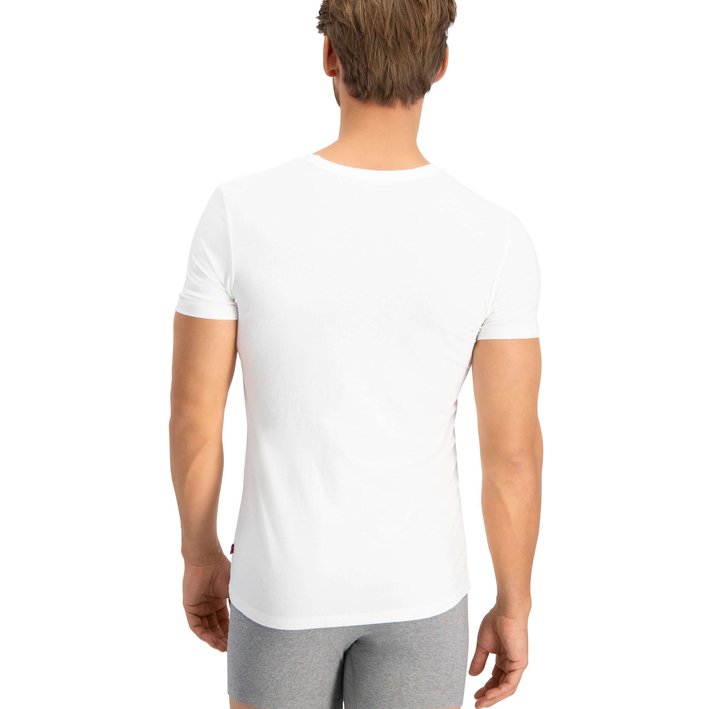 Levi's Premium Crew Neck T-Shirt 2 Pack for Men - White