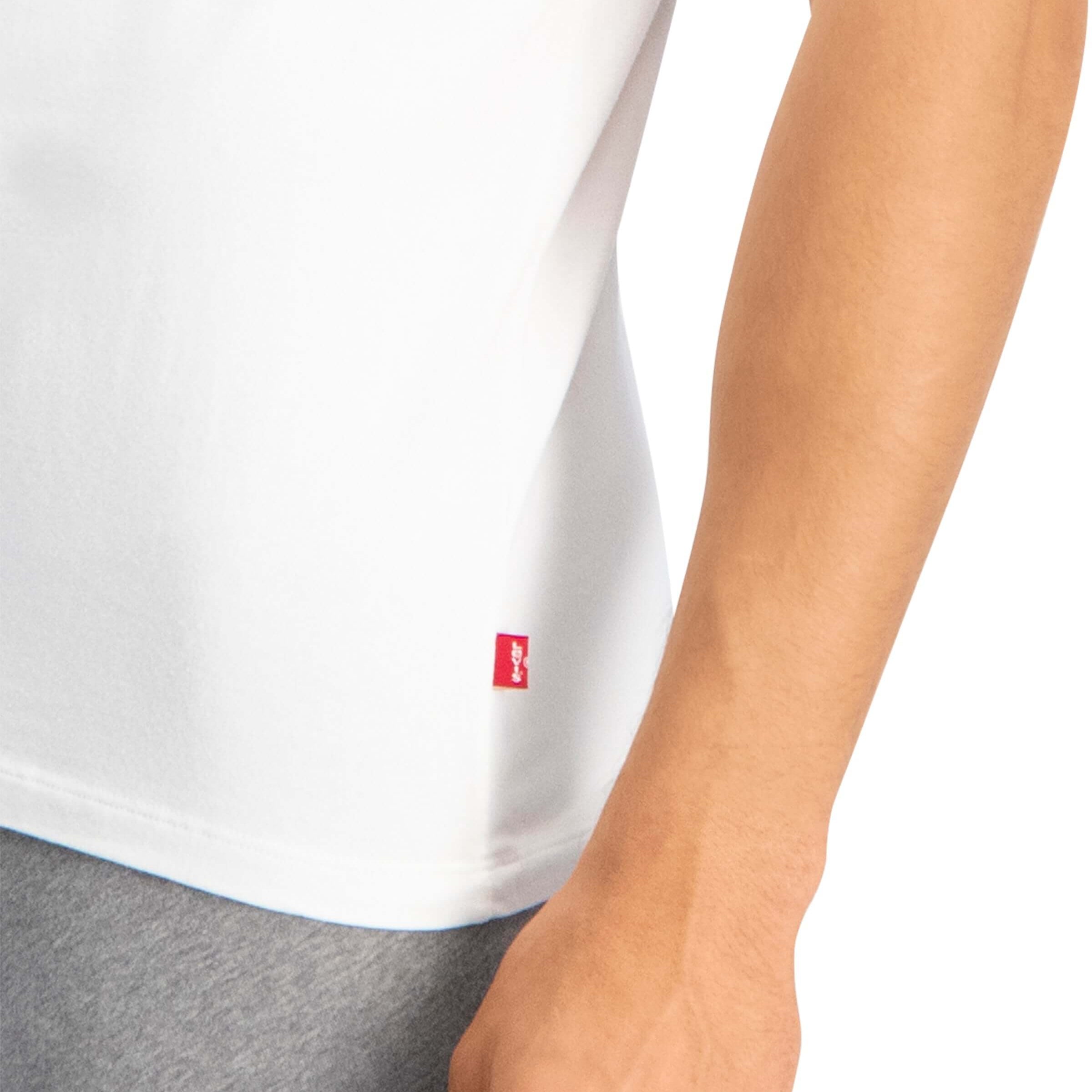 Levi's Premium Crew Neck T-Shirt 2 Pack for Men - White