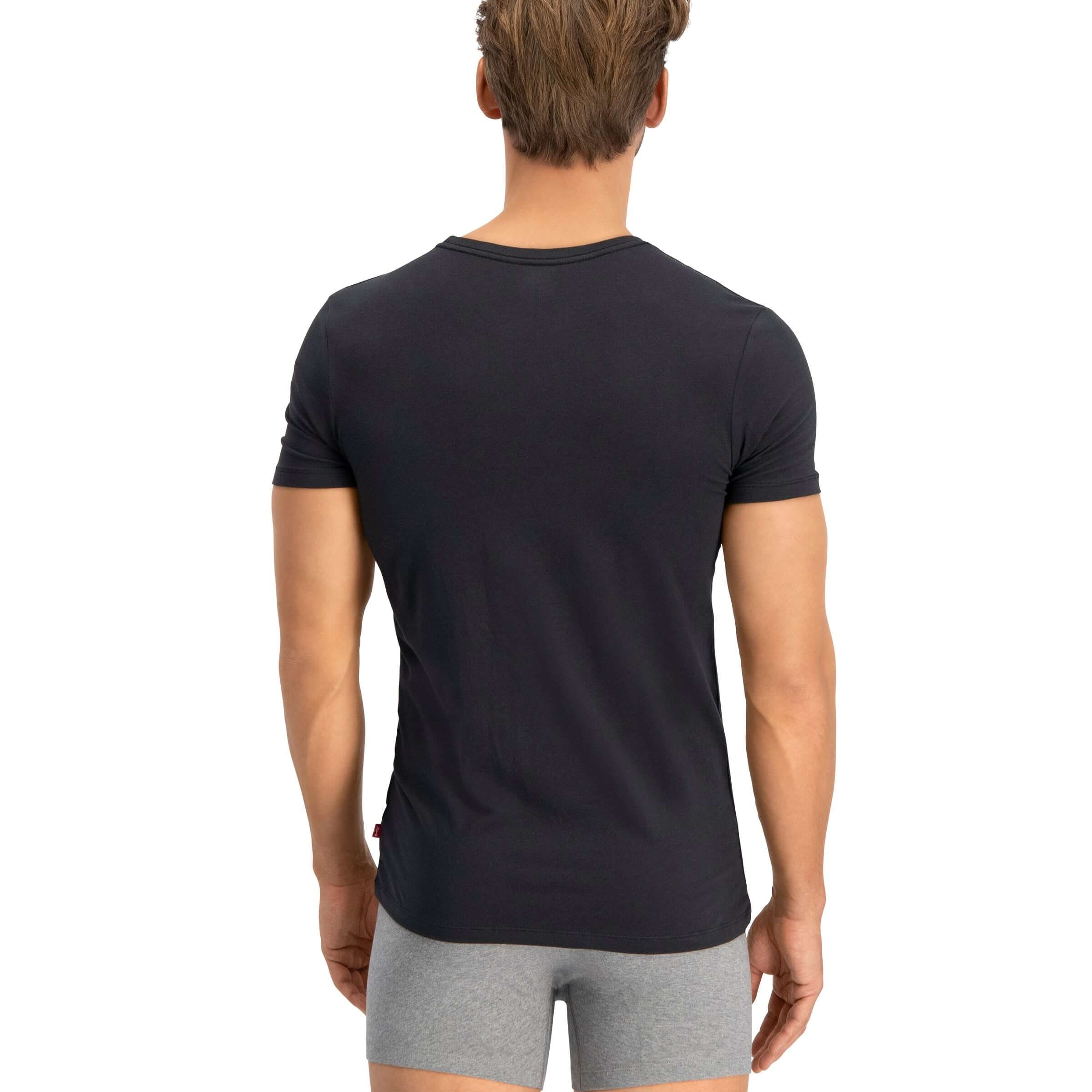 Levi's Premium Crew Neck T-Shirt 2 Pack for Men - Black