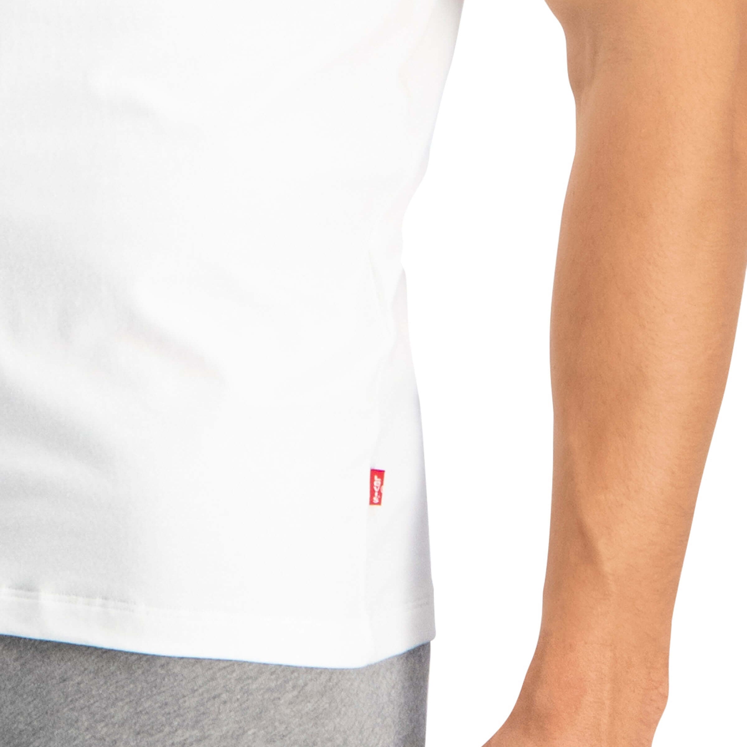 Levi's Premium V-Neck T-Shirt 2 Pack for Men - White