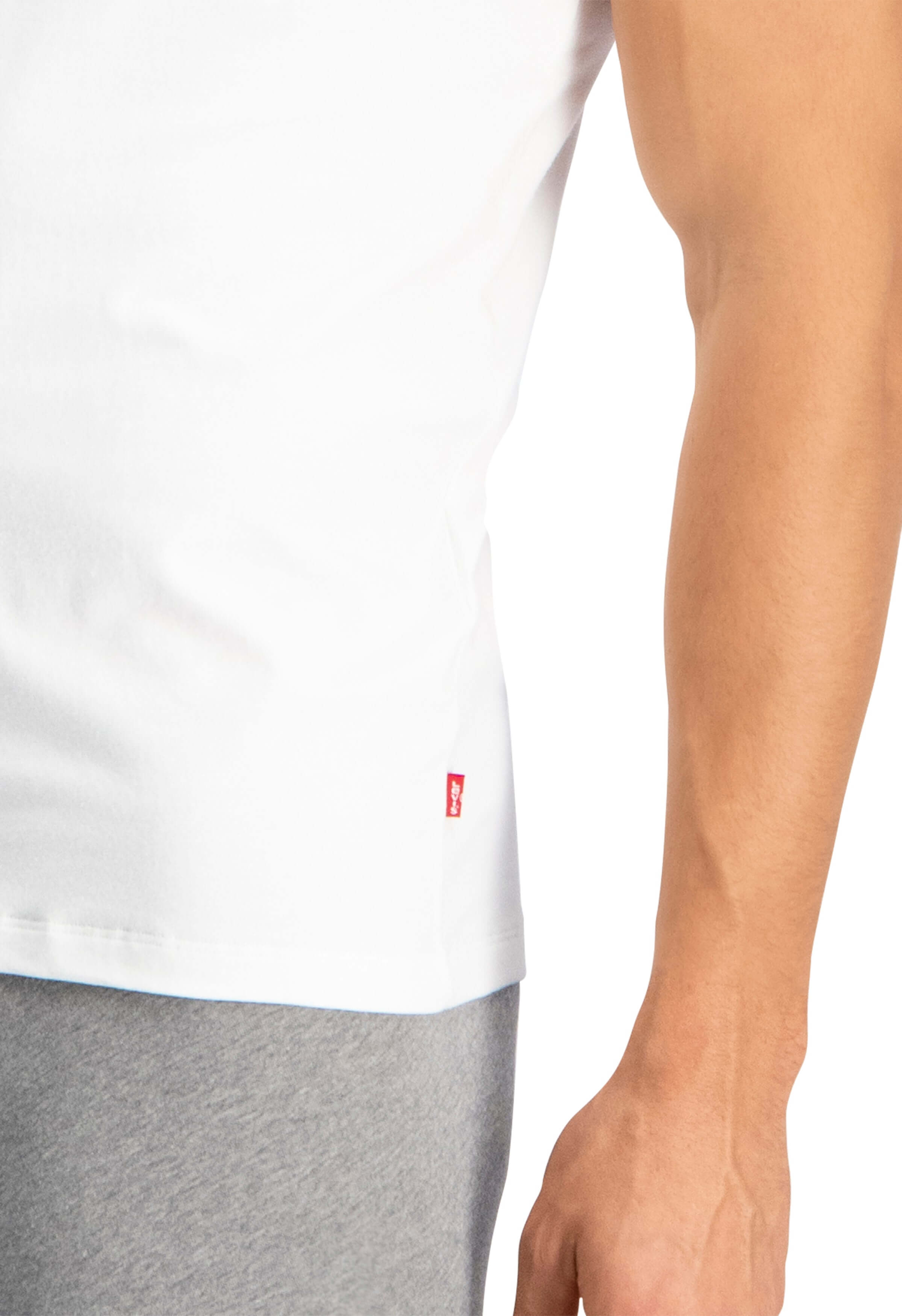Levi's Premium V-Neck T-Shirt 2 Pack for Men - White
