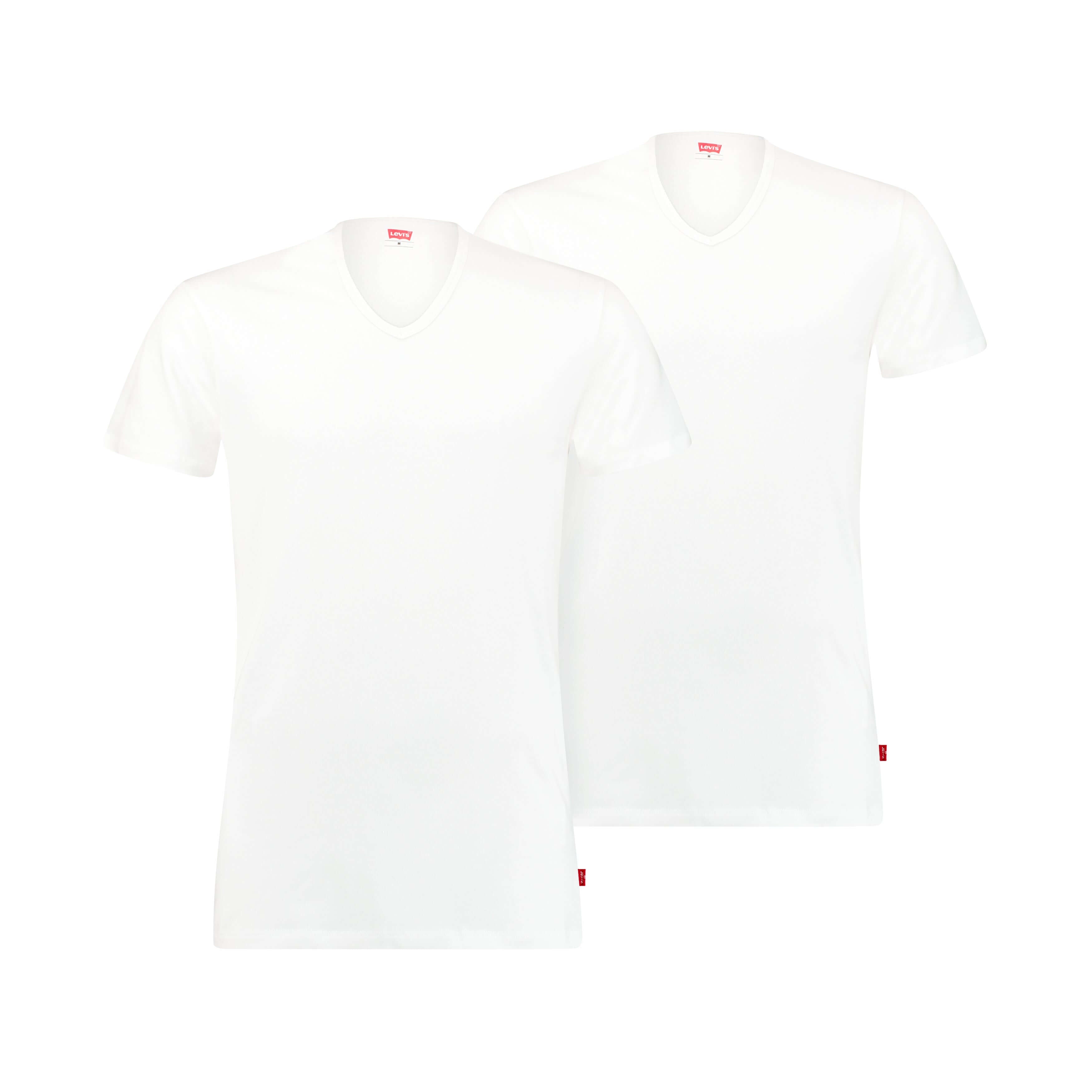 Levi's Premium V-Neck T-Shirt 2 Pack for Men - White