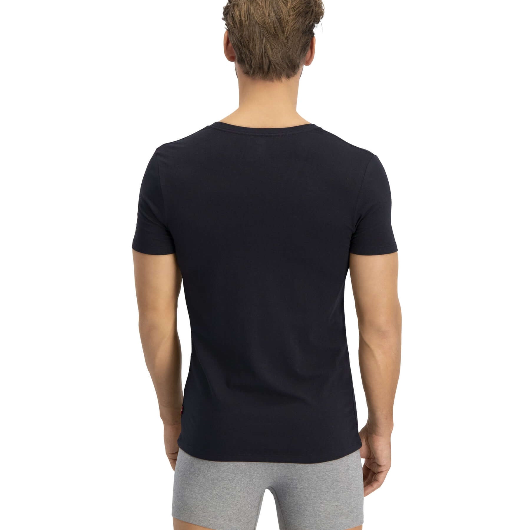 Levi's Premium V-Neck T-Shirt 2 Pack for Men - Black
