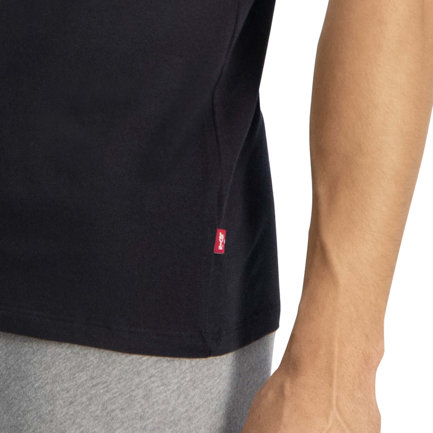 Levi's Premium V-Neck T-Shirt 2 Pack for Men - Black