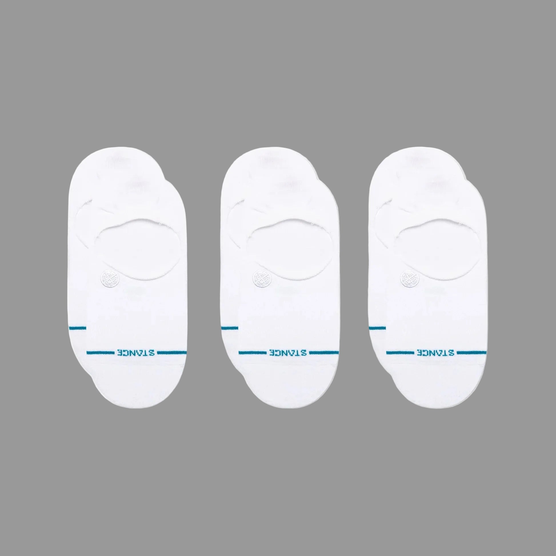 Stance Icon No Show Socks 3 Pack in premium cotton blend. Low-cut trainer socks with light cushioning, mesh airflow and everyday comfort.