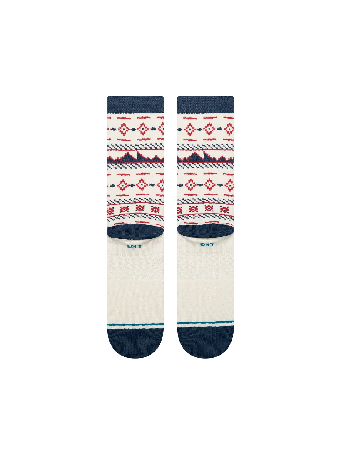 Stance Rising Tide Cream socks – back view of Santa Claus design