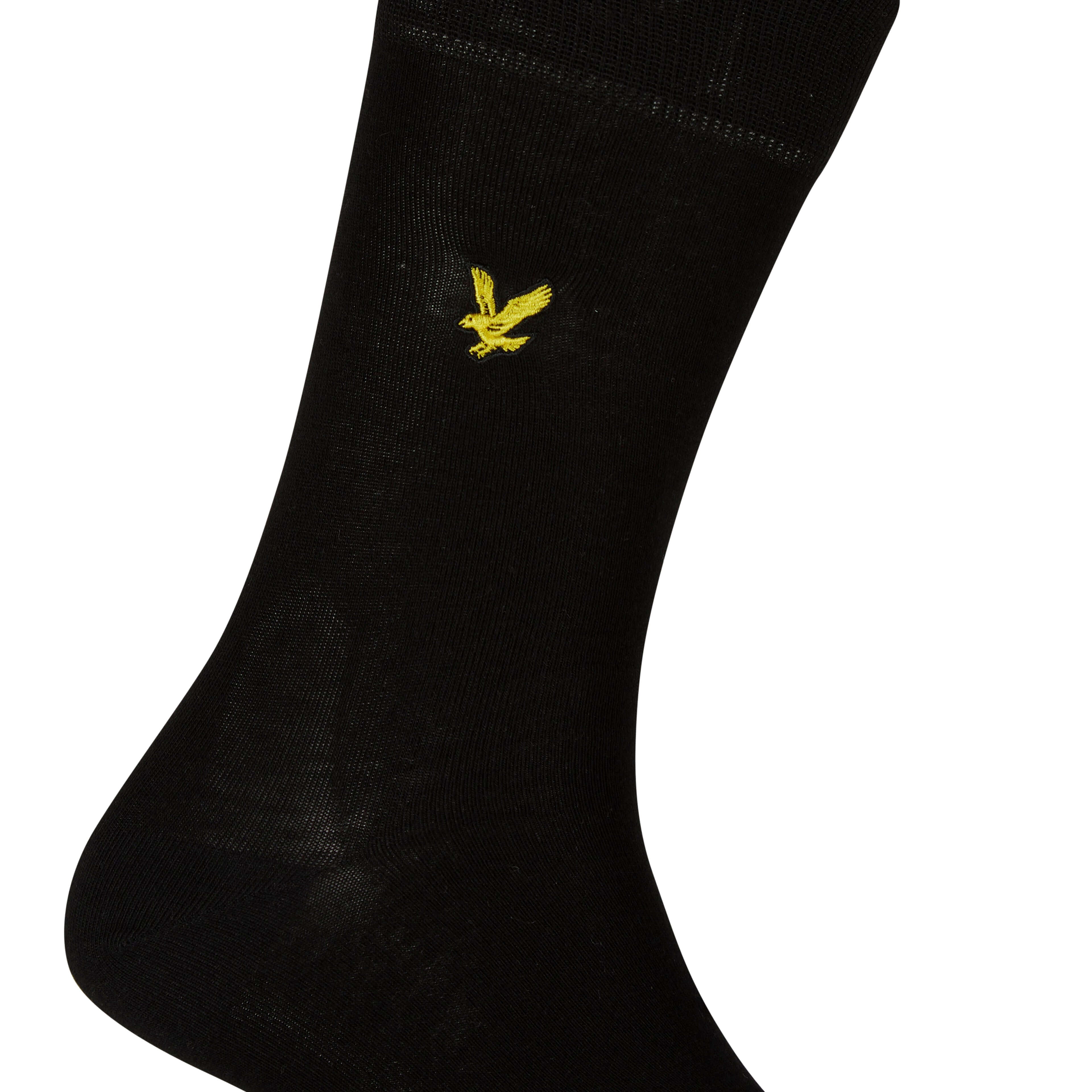 Lyle & Scott 3 Pack Angus Crew Socks - Pine Grove / Black / Dark Olive