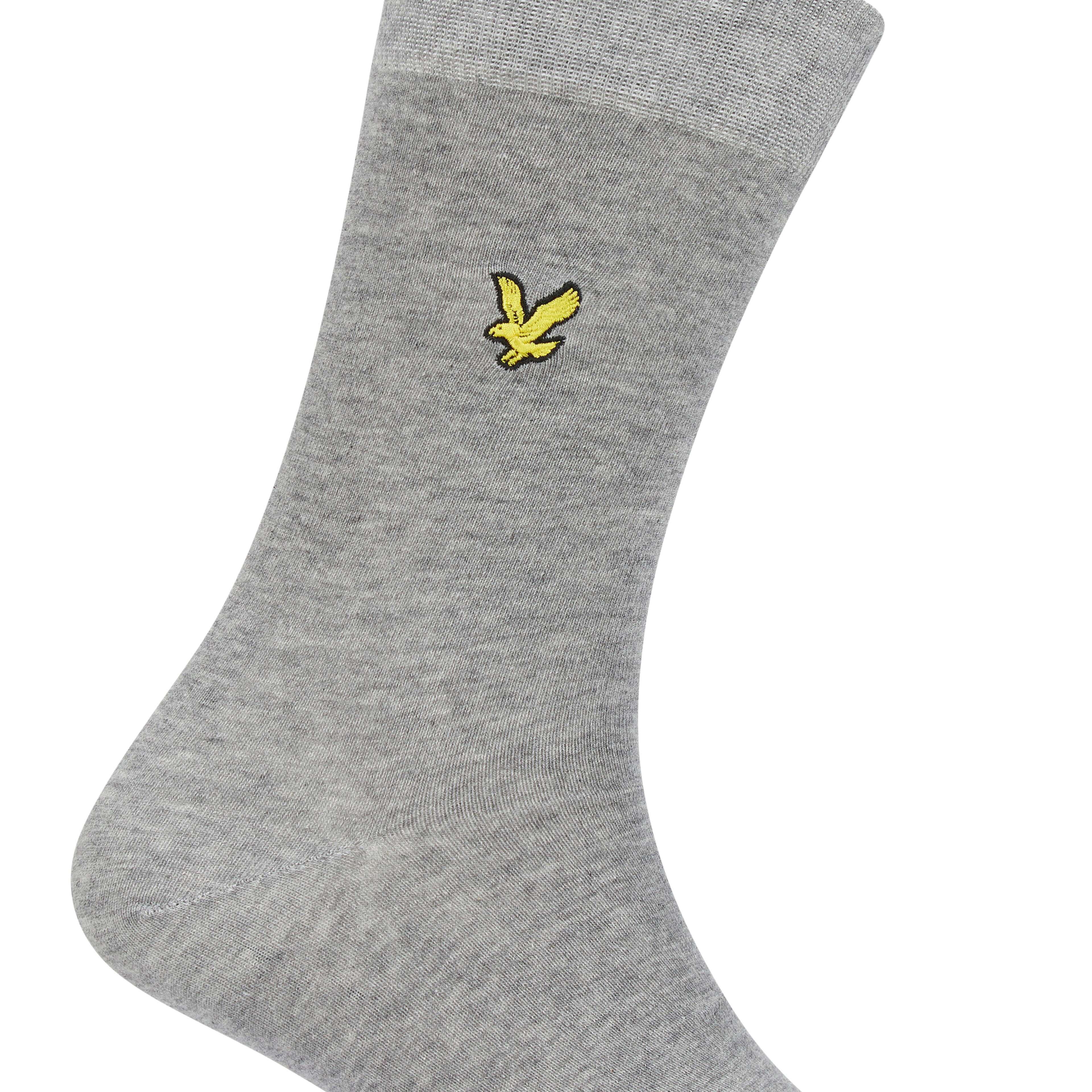 Lyle & Scott 3 Pack Angus Crew Socks - Wine Tasting / Peacoat / Grey Marl