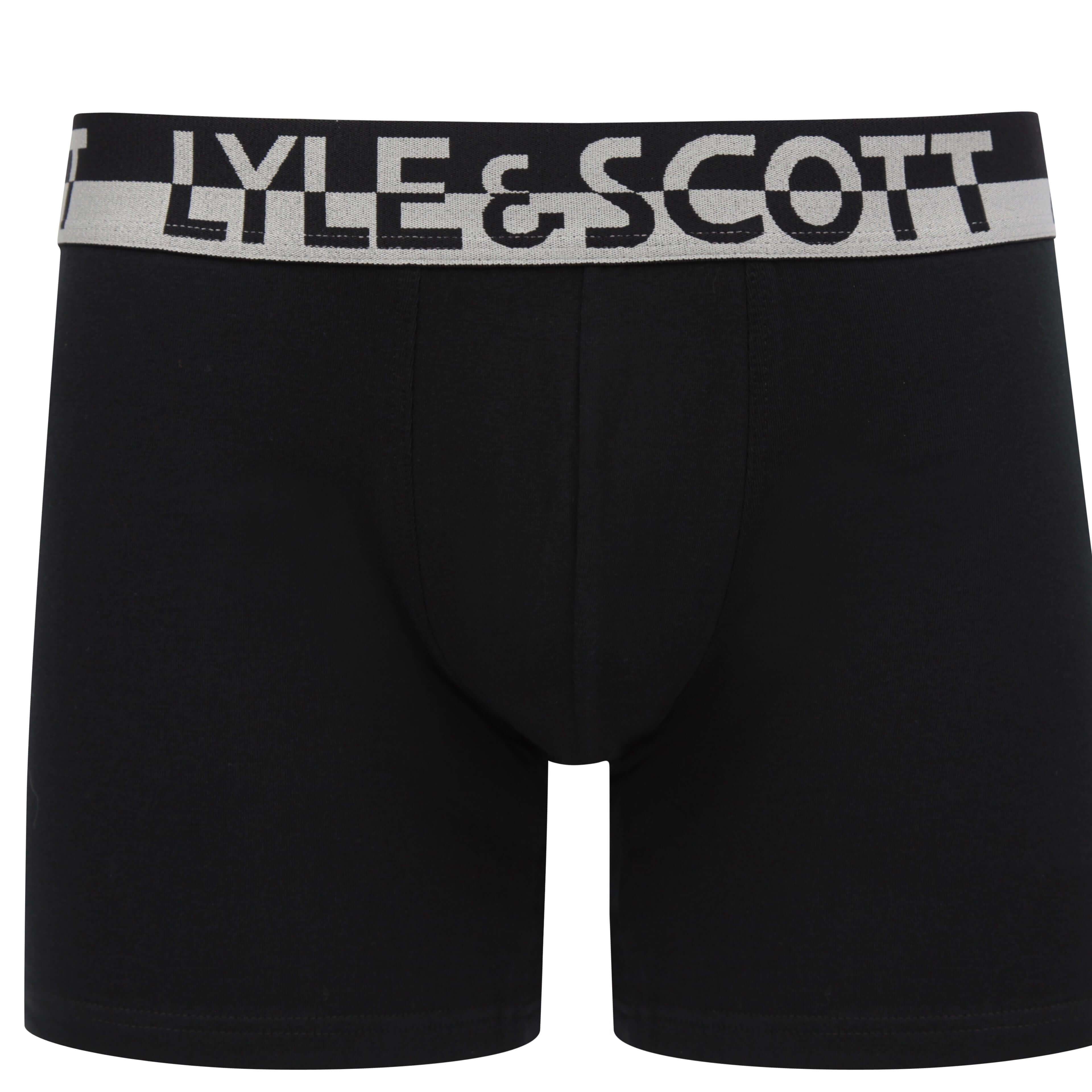 Lyle & Scott 3 Pack Men's Ashton Trunks - Dark Grey/Pine Grove/Black