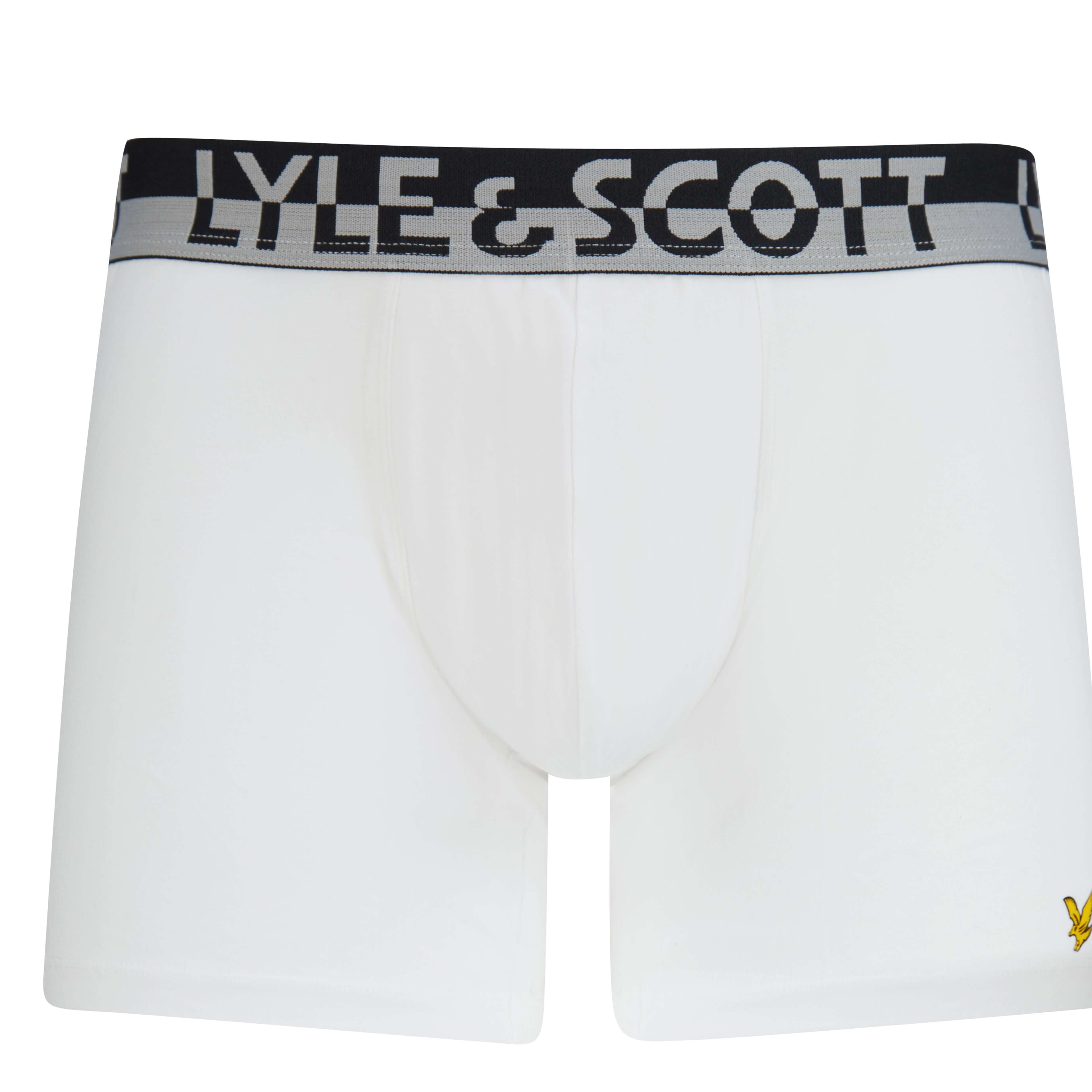Lyle & Scott 3 Pack Men's Ashton Trunks - Grey Marl/Peacoat/White