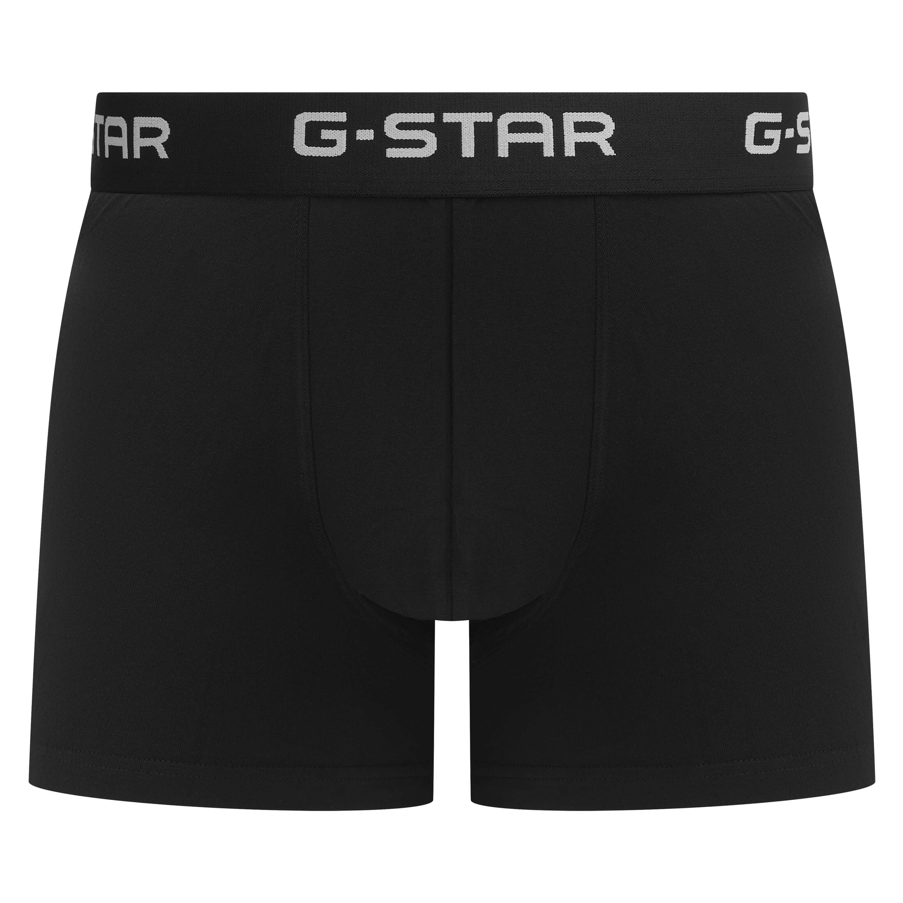 G-Star Men’s 3 Pack Cotton Stretch Trunks – Black