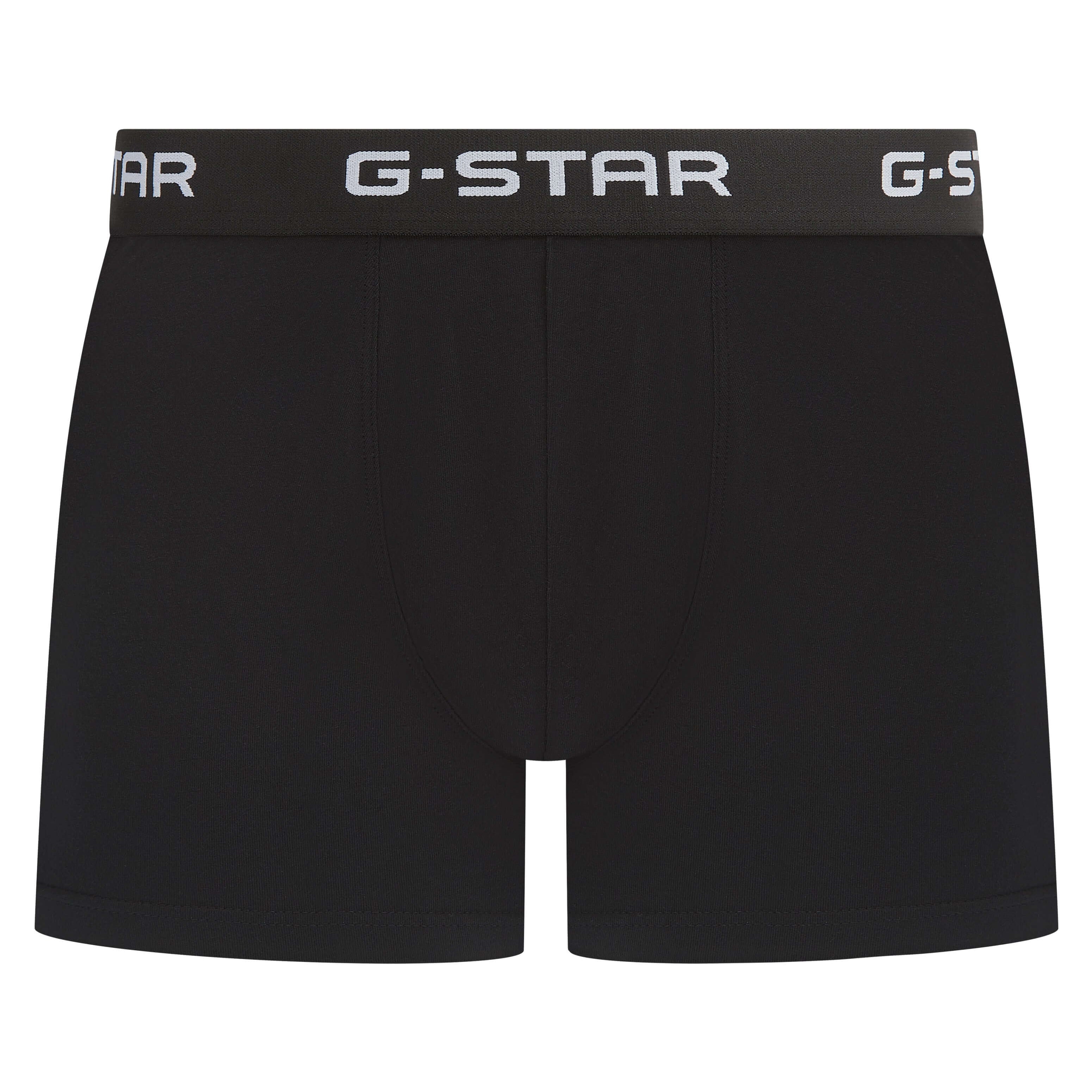 G-Star Men’s 3 Pack Cotton Stretch Trunks – Green / Olive / Black