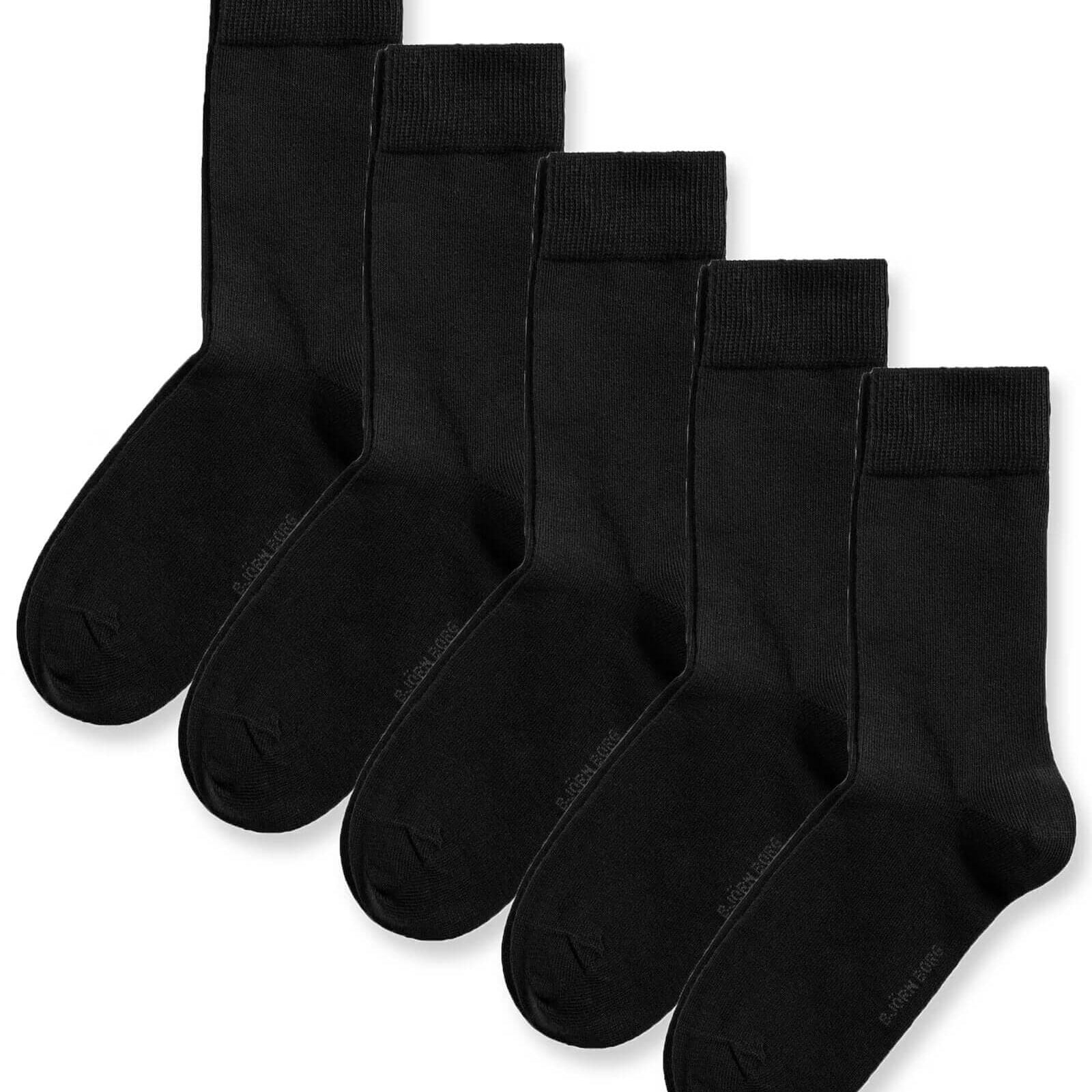 Bjorn Borg 5-Pack Essential Ankle Socks - Black