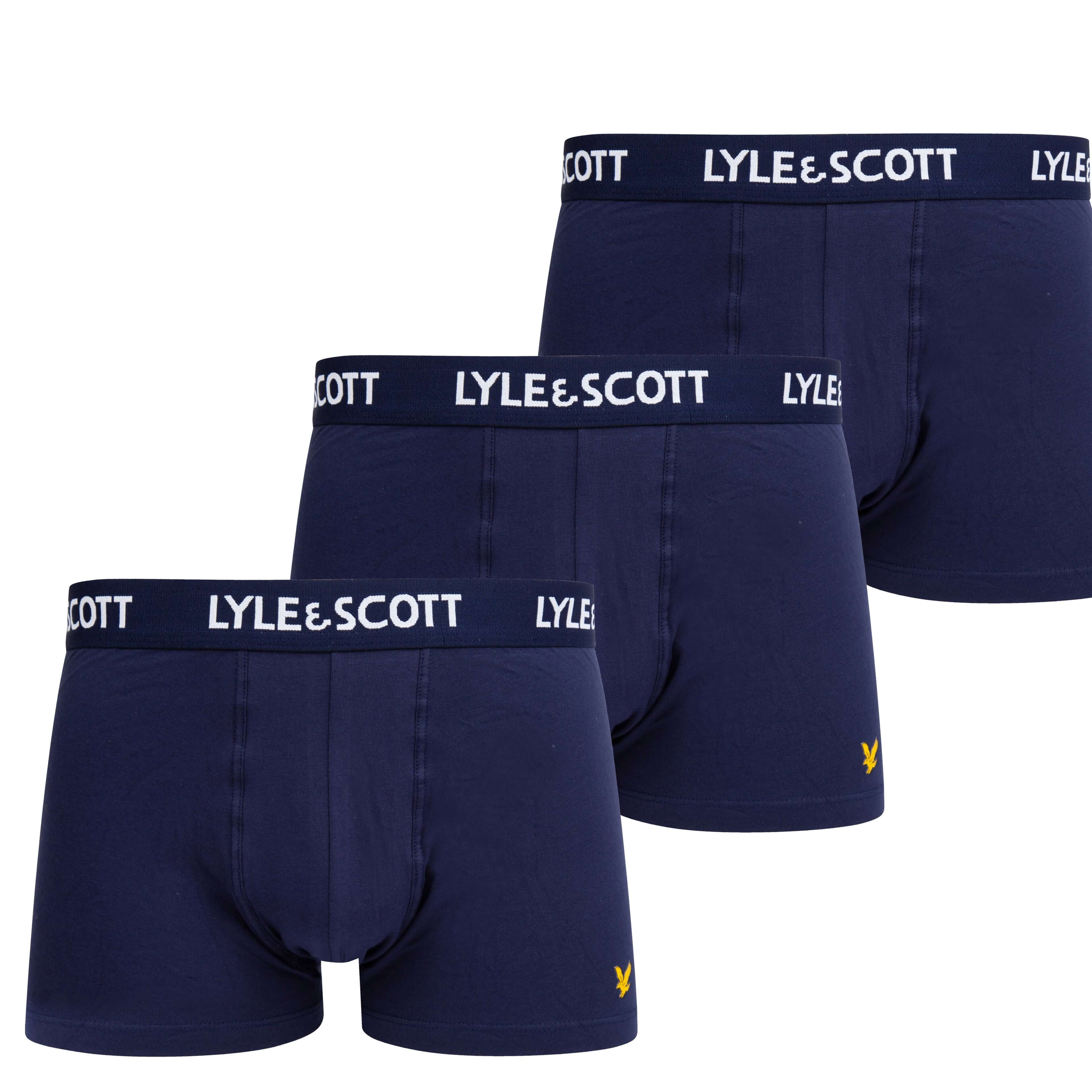Lyle & Scott 3 Pack Barclay Men's Trunks - Peacoat