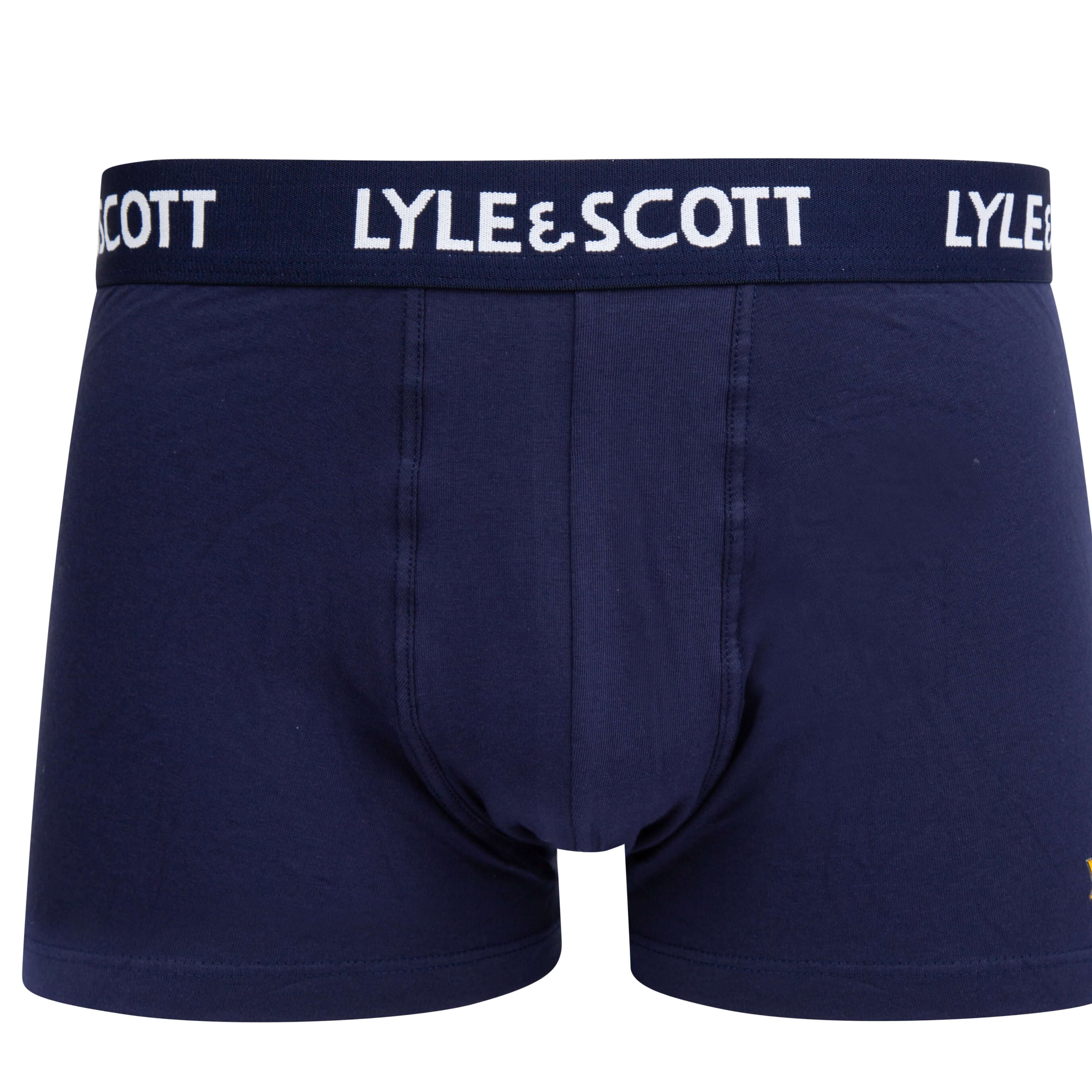 Lyle & Scott 3 Pack Barclay Men's Trunks - Peacoat
