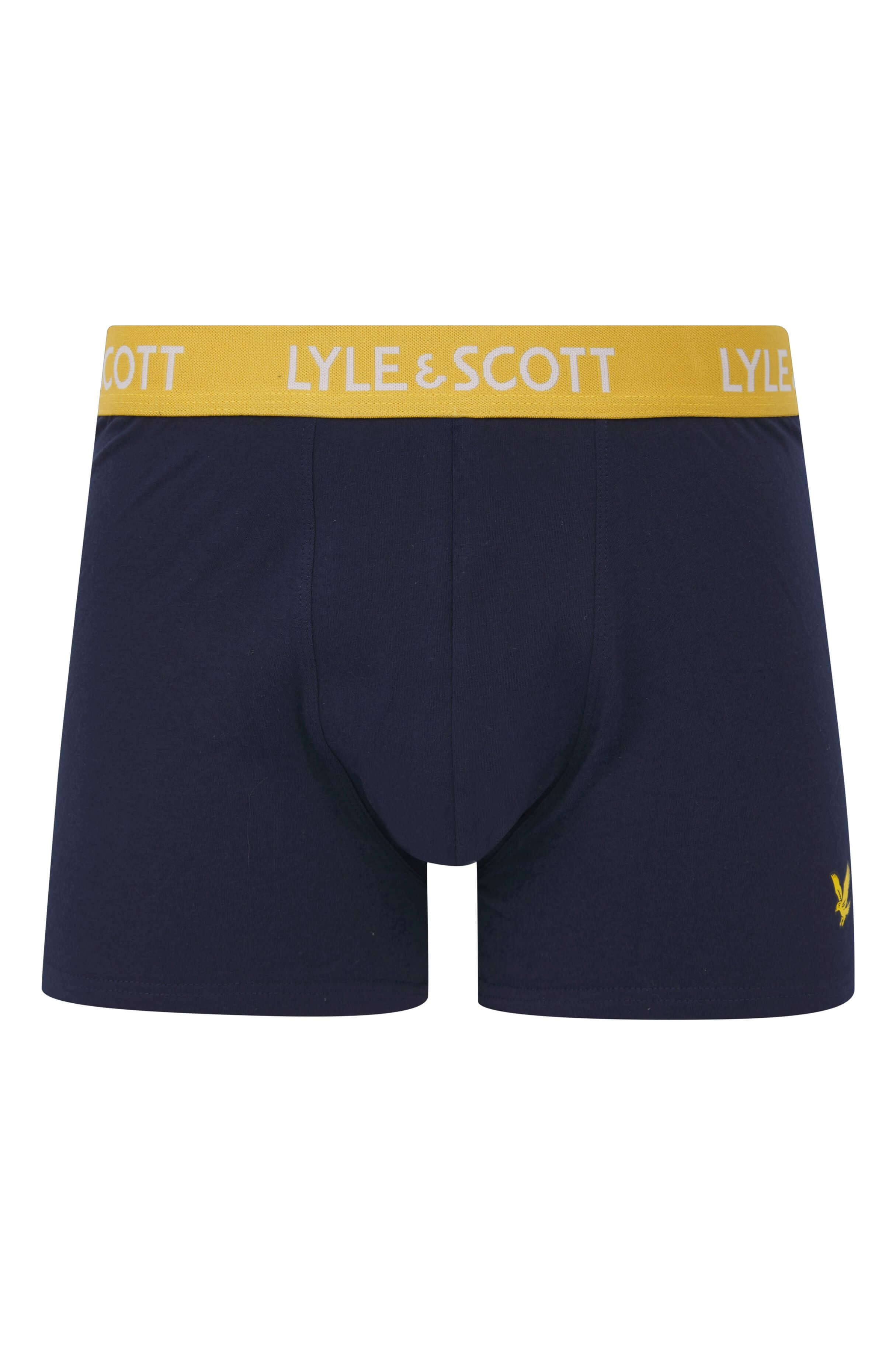 Lyle & Scott 3 Pack Barclay Men's Trunks - Peacoat Multi Waistbands