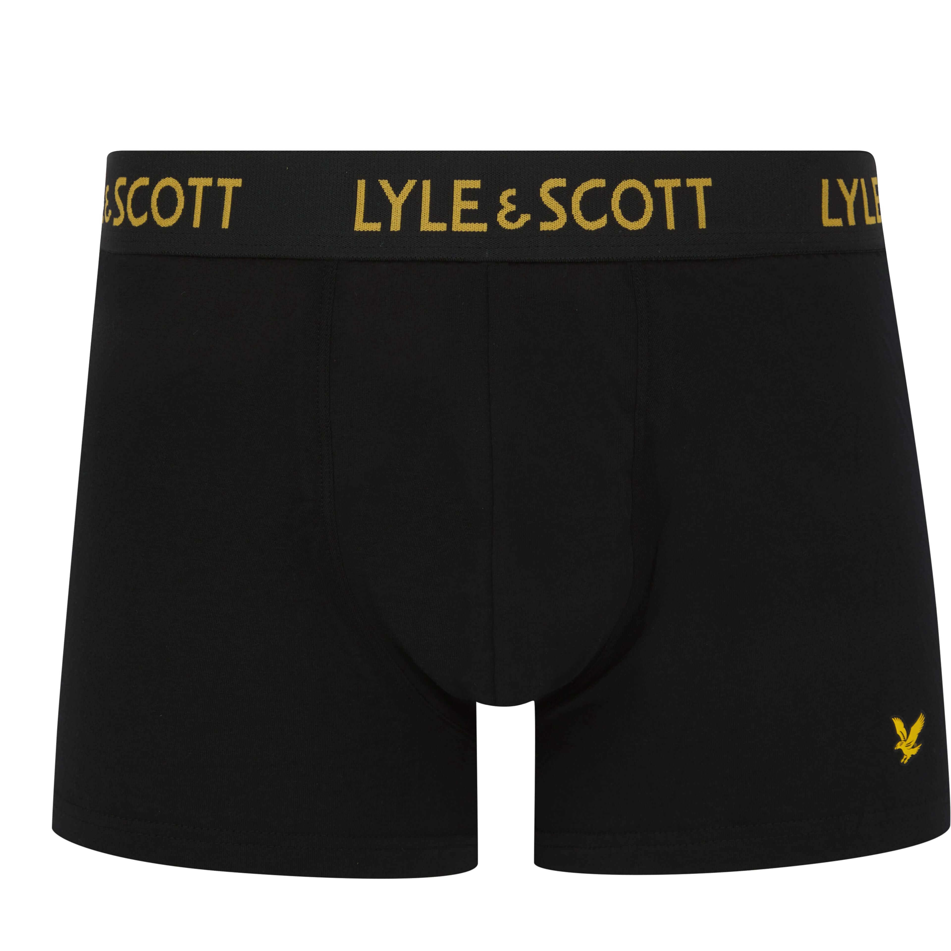 Lyle & Scott 3 Pack Barclay Men's Trunks - Black Multi