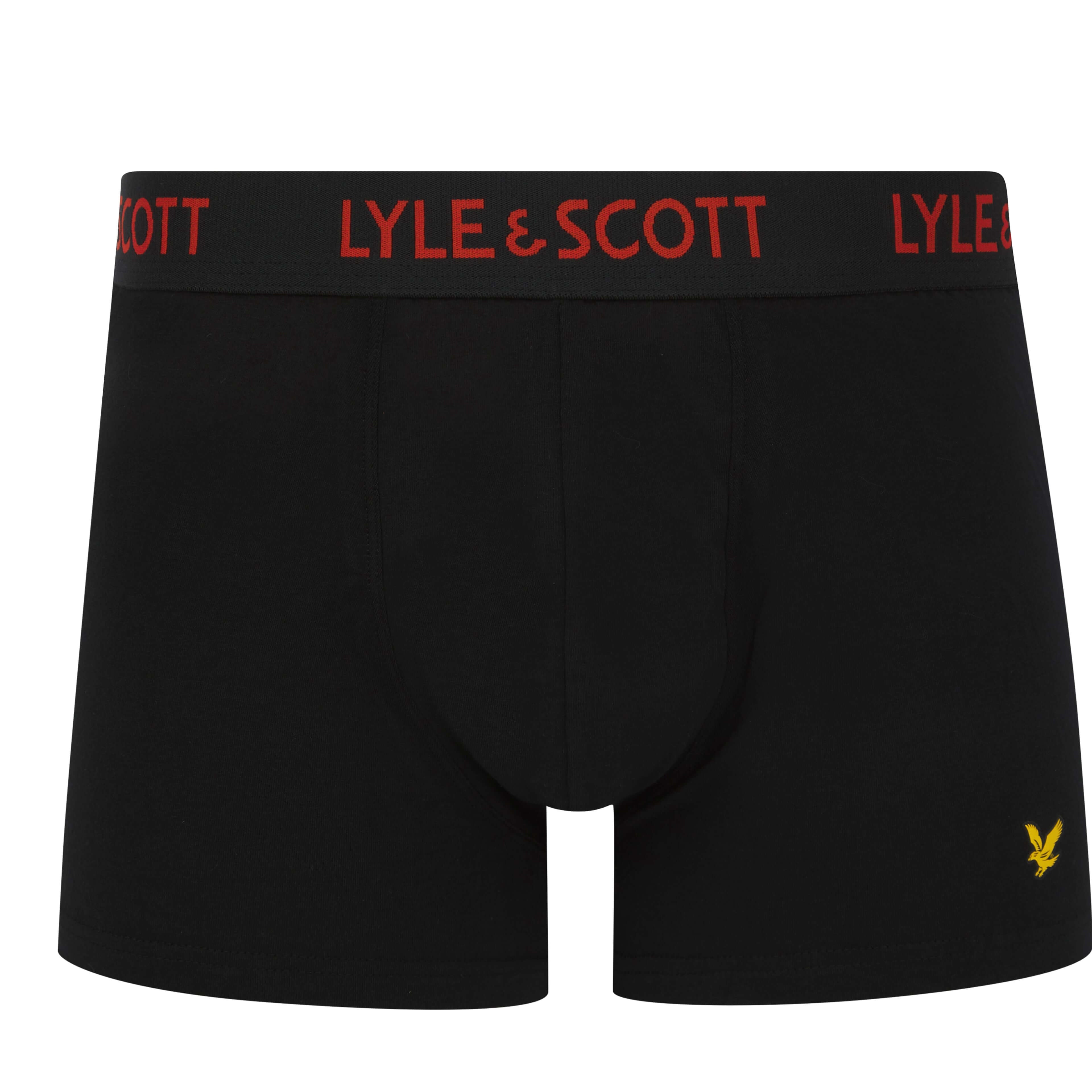 Lyle & Scott 3 Pack Barclay Men's Trunks - Black Multi