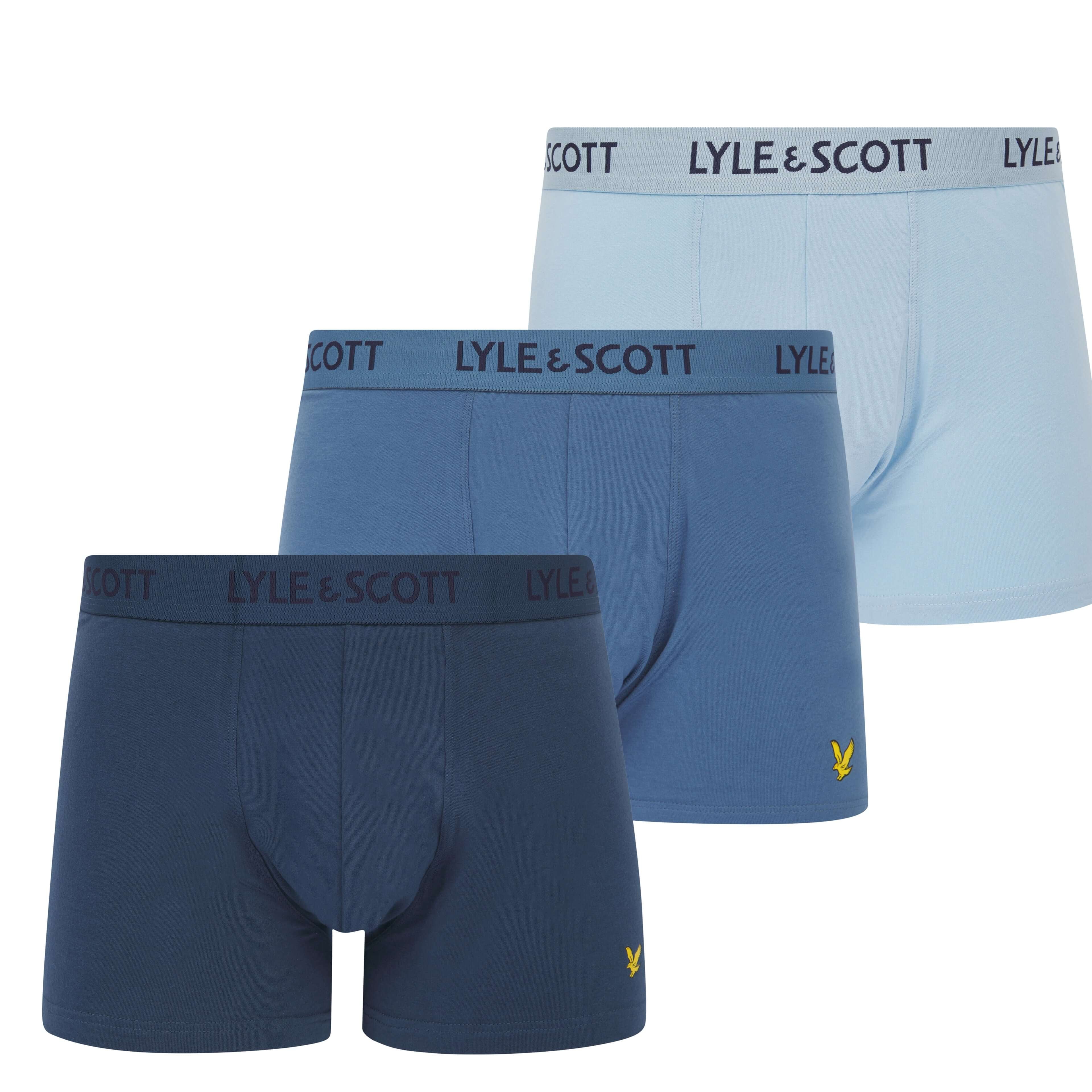 Lyle & Scott 3 Pack Barclay Men's Trunks - Blue, Multi