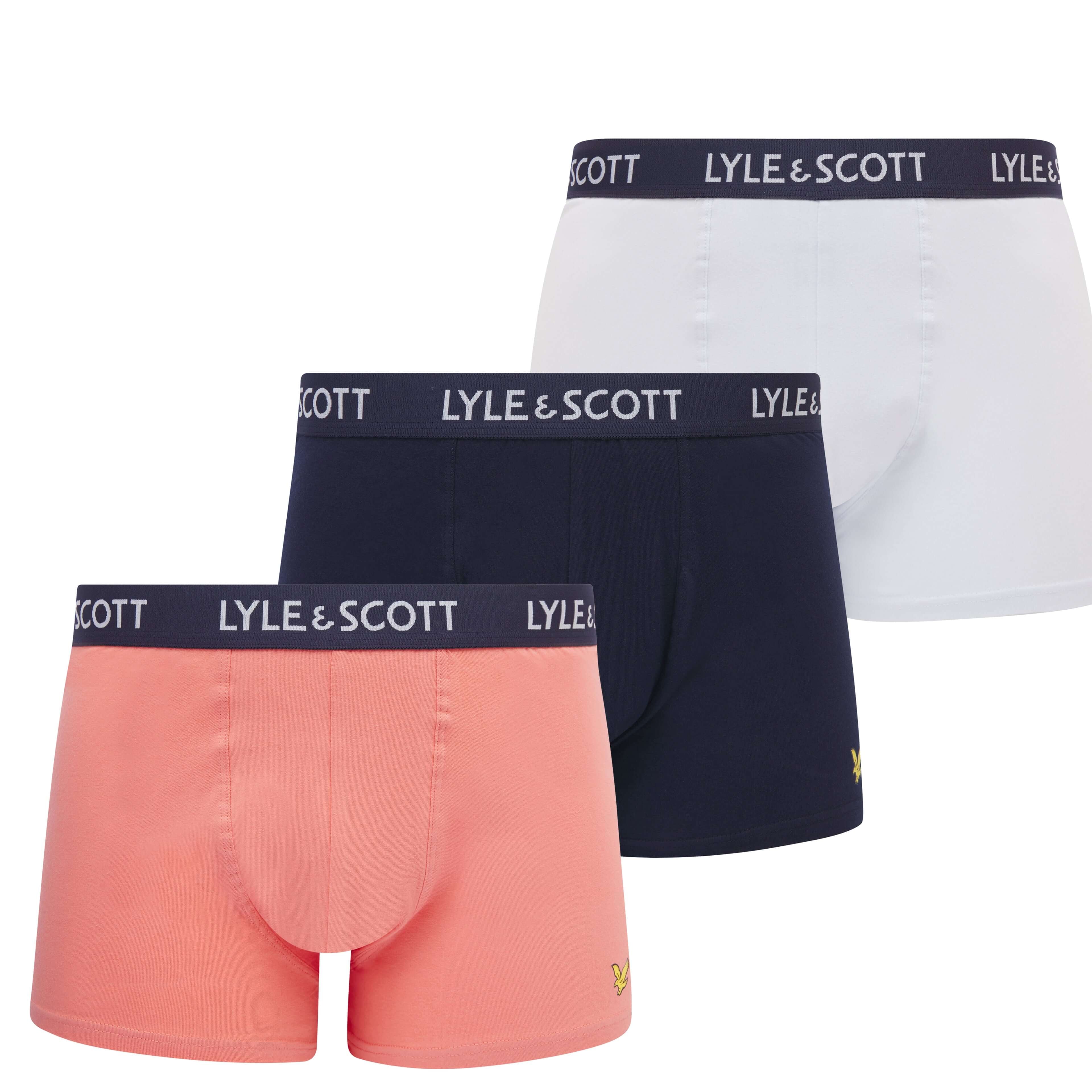 Lyle & Scott 3 Pack Barclay Men's Trunks - Multi Colour