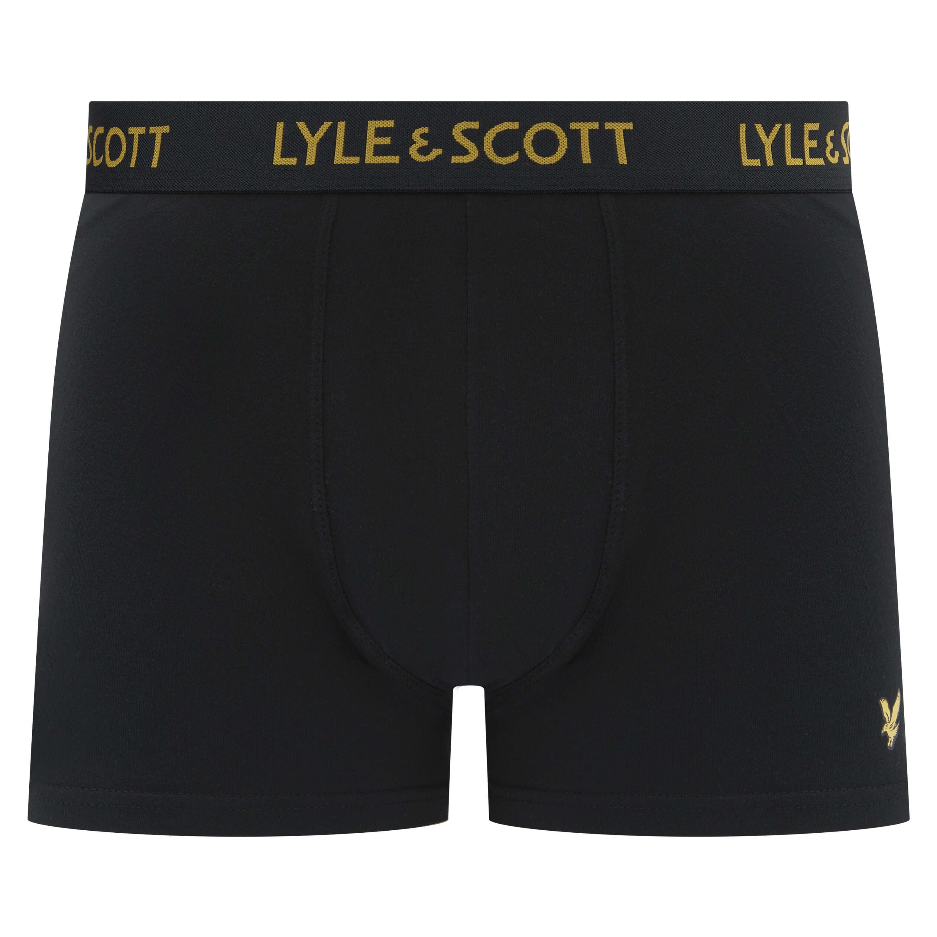 Lyle & Scott 3 Pack Men's Barclay Trunks - Black, Multi Logo