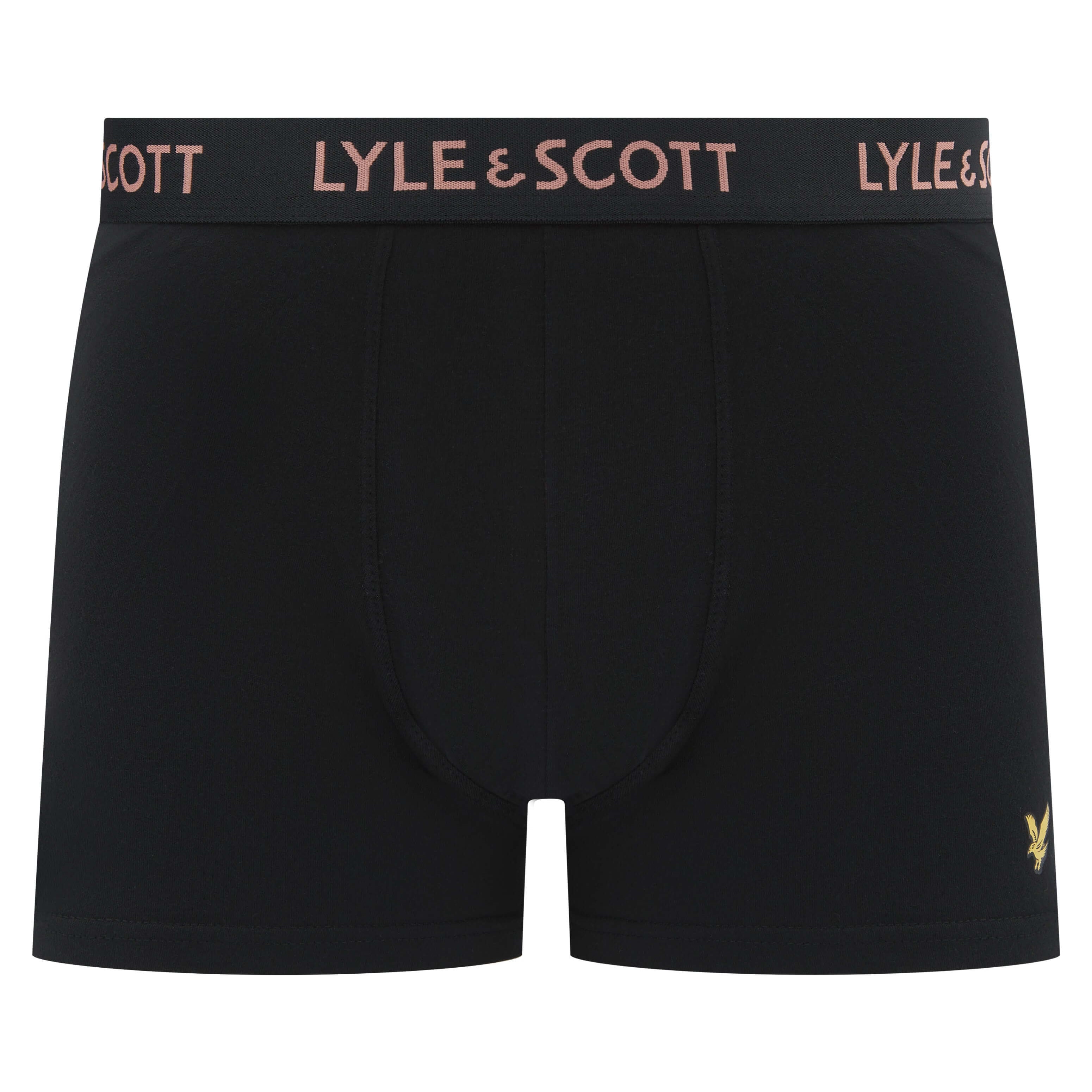 Lyle & Scott 3 Pack Men's Barclay Trunks - Black, Multi Logo