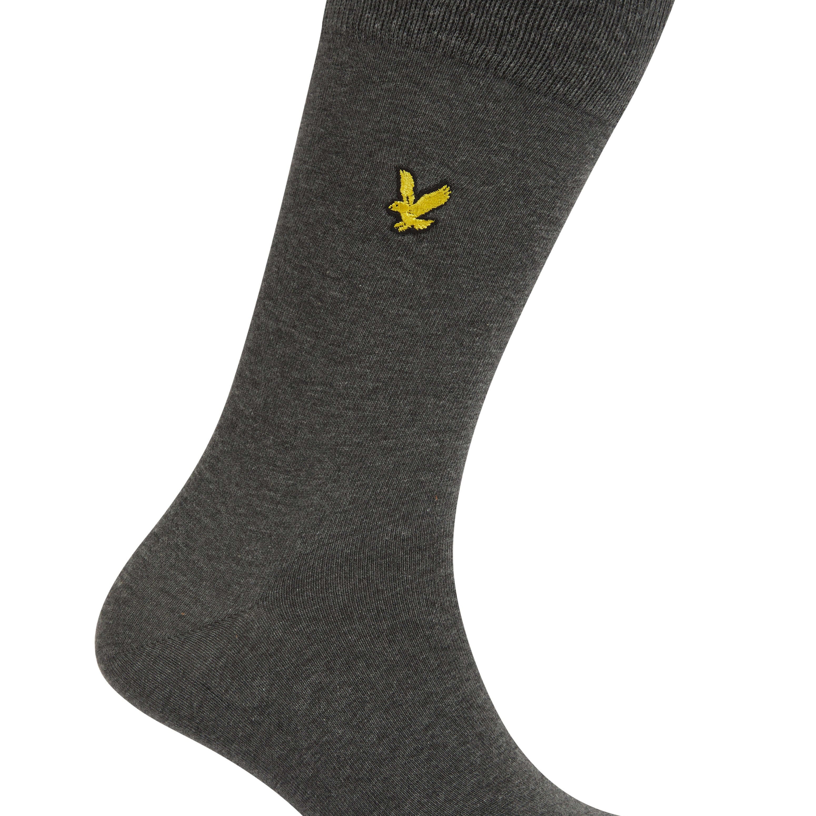 Lyle & Scott 3 Pack Barwood Crew Socks - Argyle / Dark Grey Marl / Stripe