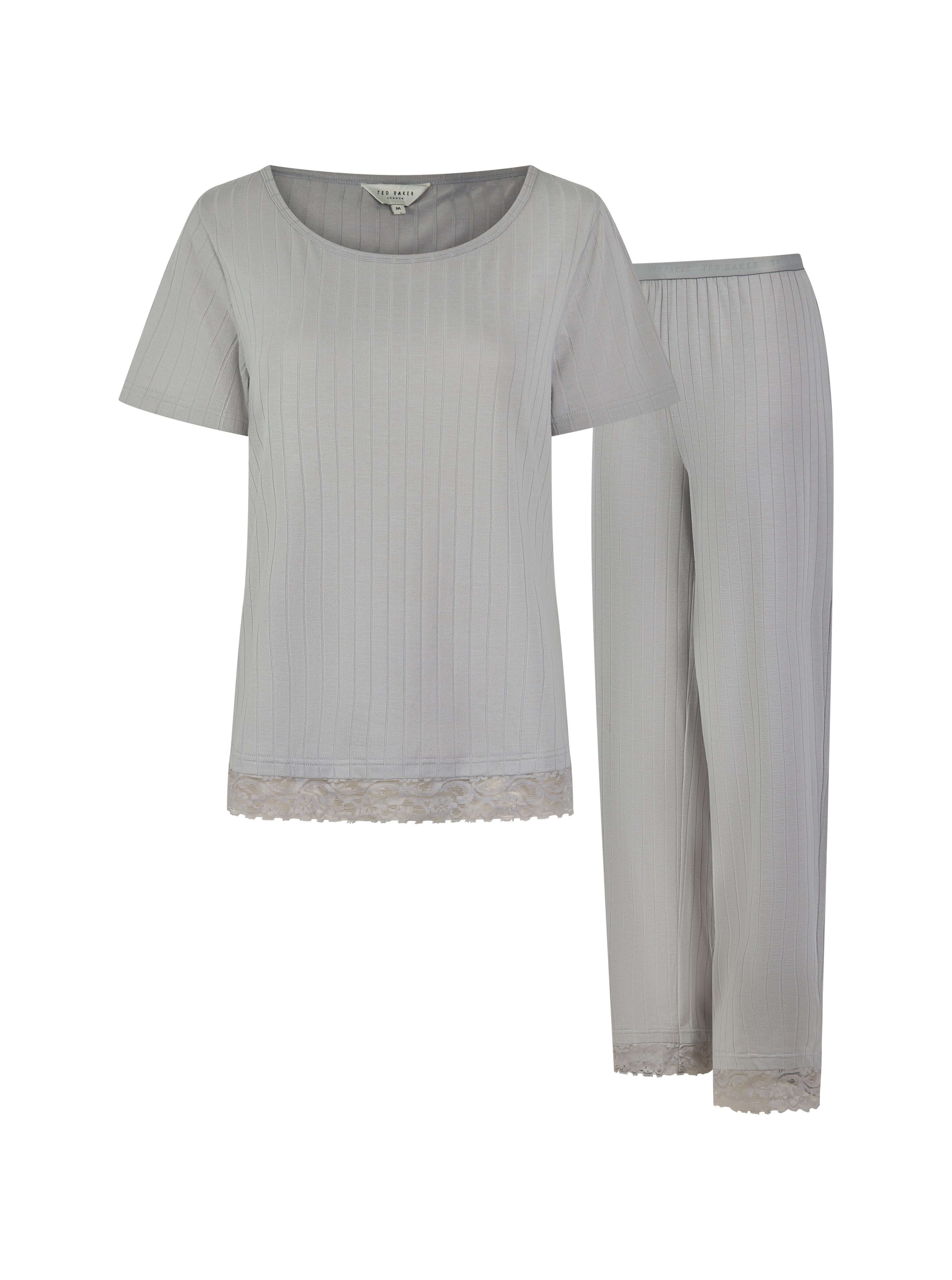 Ted Baker Betty Wide-Leg Pyjama Set – Micro Chip Rib