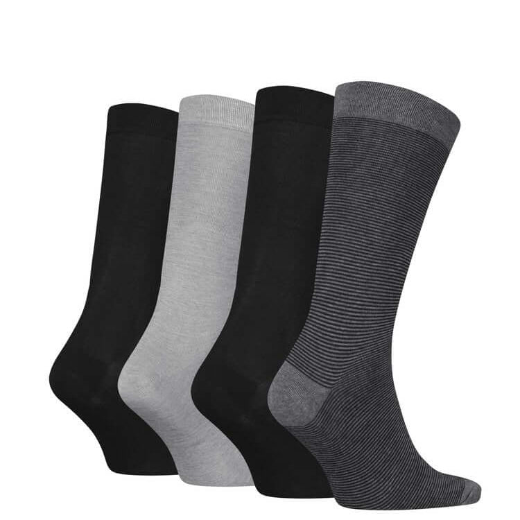 Calvin Klein 4 Pack Logo Cotton Crew Socks Gift Set | Men’s Socks - Gift Boxed