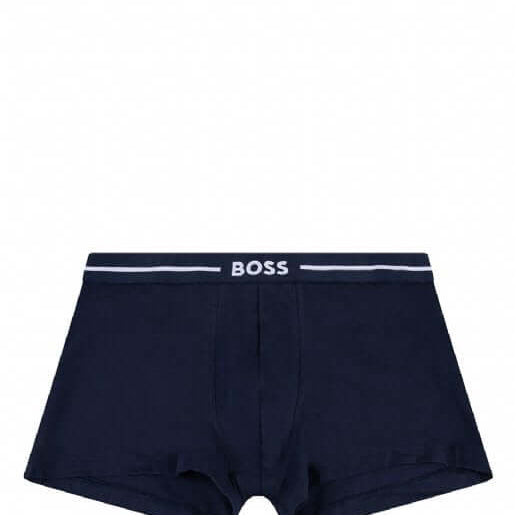 Boss 3 Pack of Stretch-Cotton Trunks - Blue/Black/Teal