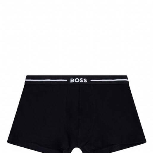 Boss 3 Pack of Stretch-Cotton Trunks - Blue/Black/Teal